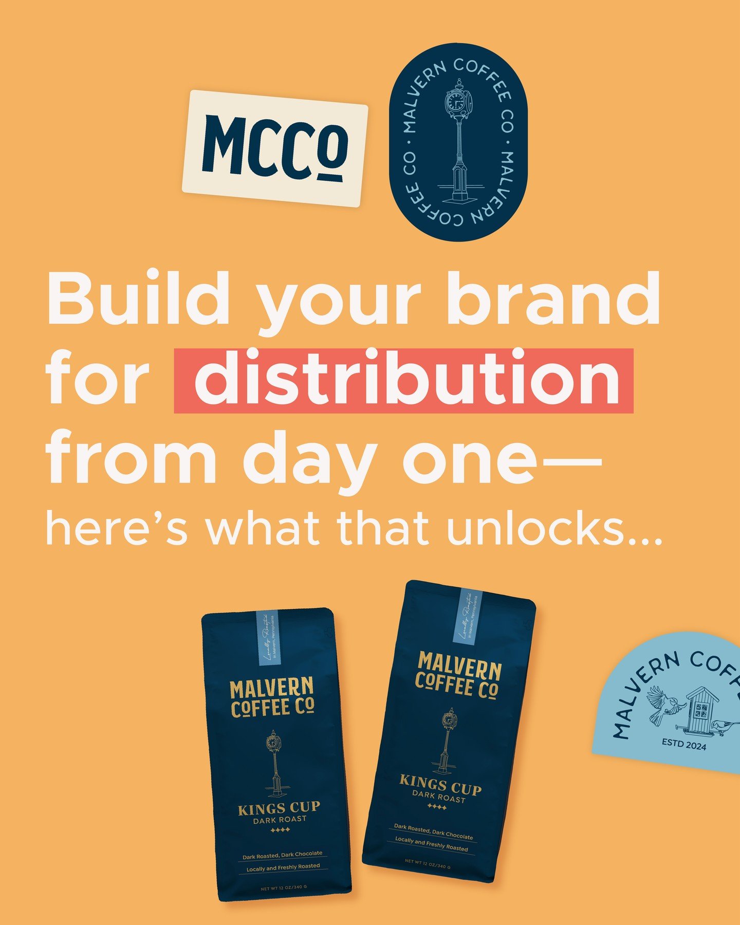 ✨☕️If you&rsquo;re a food or beverage founder, here&rsquo;s something most people won&rsquo;t tell you:

Retailers care just as much about your branding and packaging as they do about what&rsquo;s inside the bag.

Malvern Coffee Co. is the perfect ex