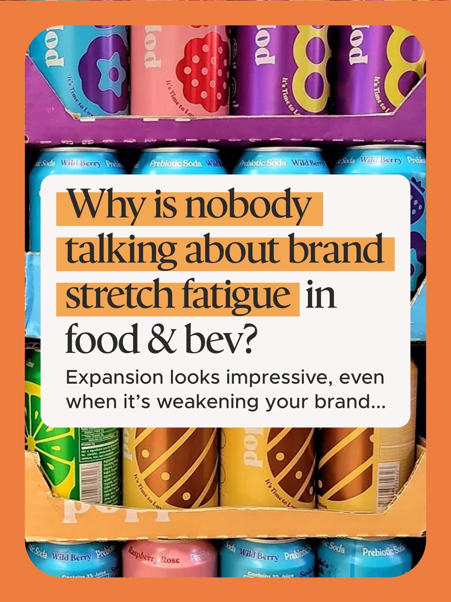 Stop launching new flavors to appear that you&rsquo;re growing 🫣

More SKUs won&rsquo;t save a weak brand. They just spread your velocity thinner and give retailers more reasons to cut you.

If your hero product isn&rsquo;t iconic yet, expansion isn