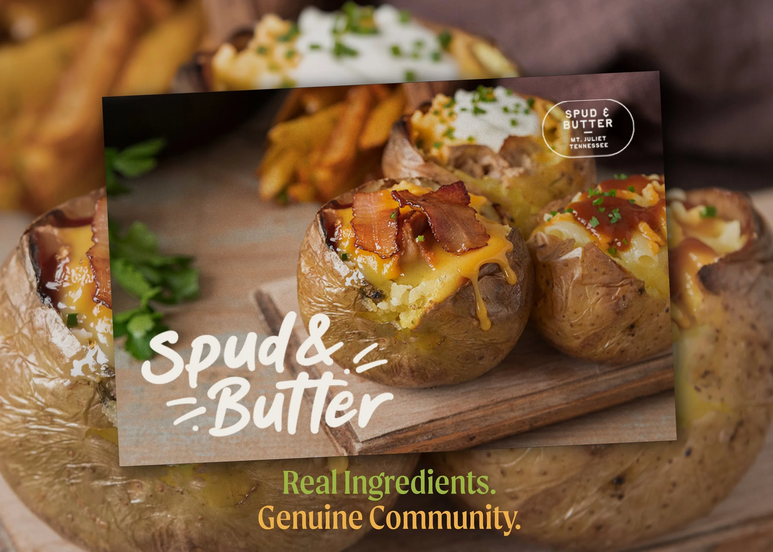 Spud & Butter restaurant brand mailer