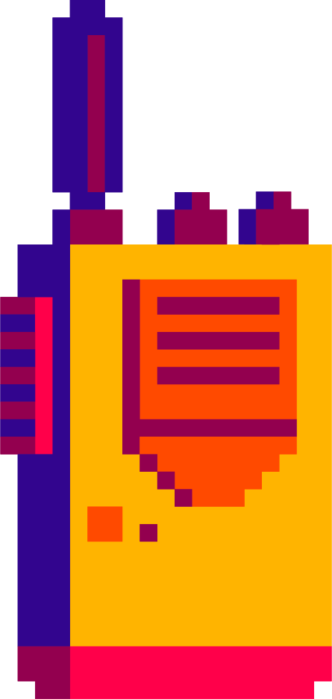Walkie Talkie Pixelated