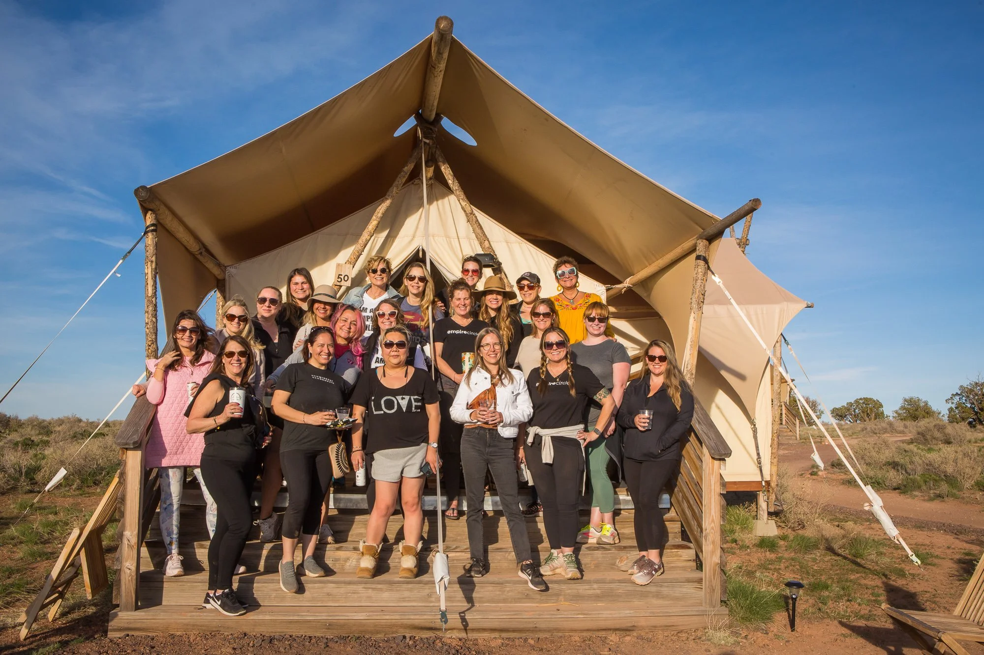 women's retreat Under canvas resort