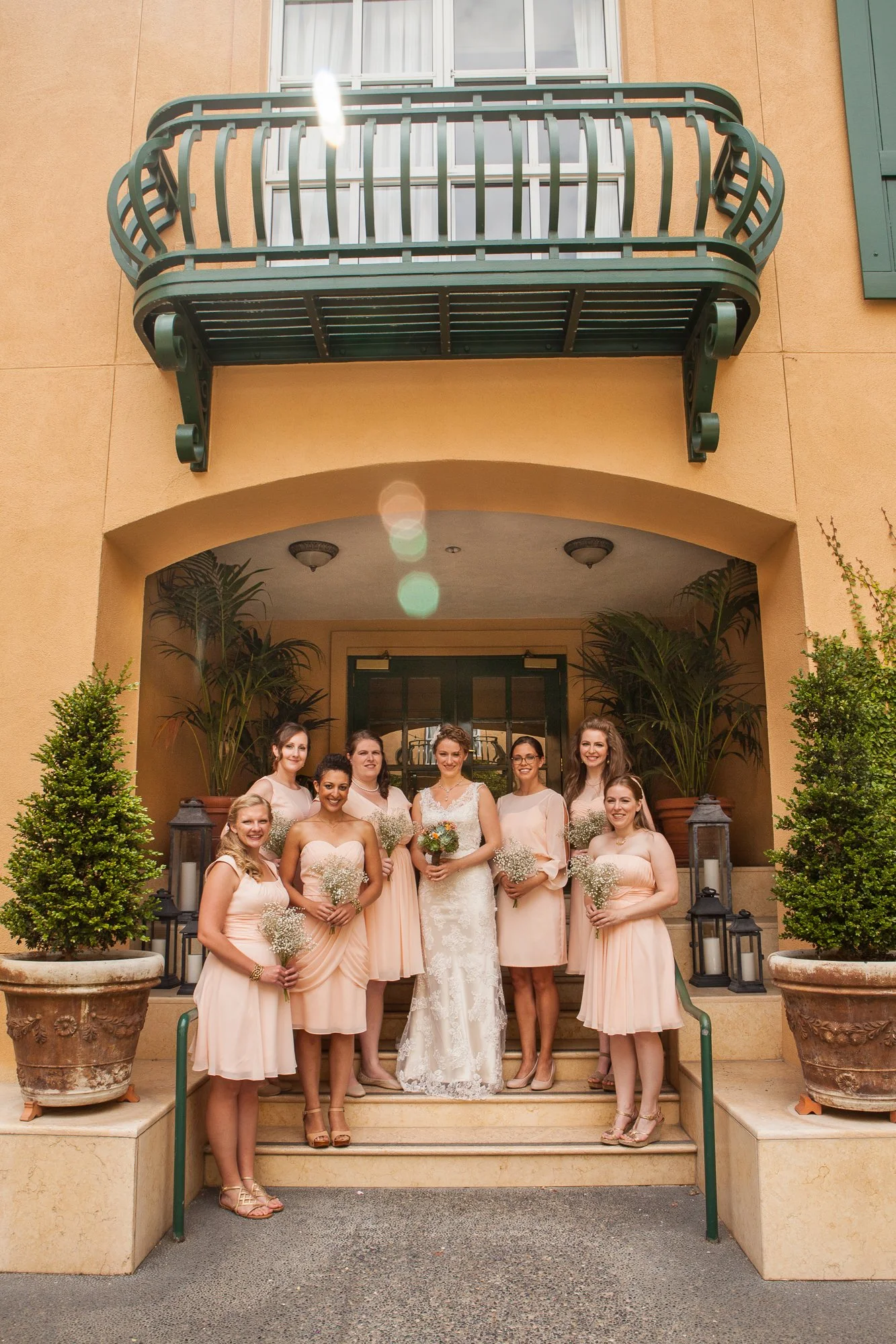 wedding photographer Scottsdale, Arizona bridesmaids group portrait