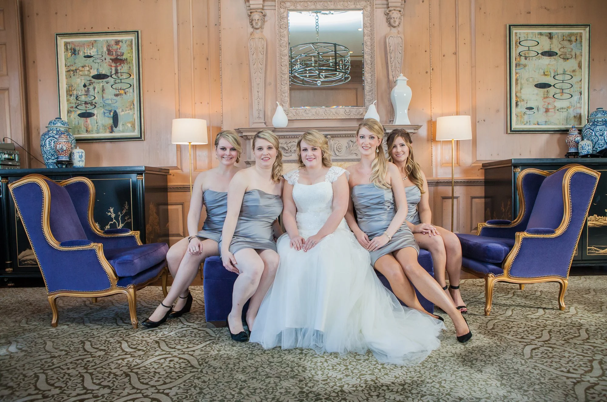 wedding photographer Scottsdale, Arizona bridesmaids and bride photo