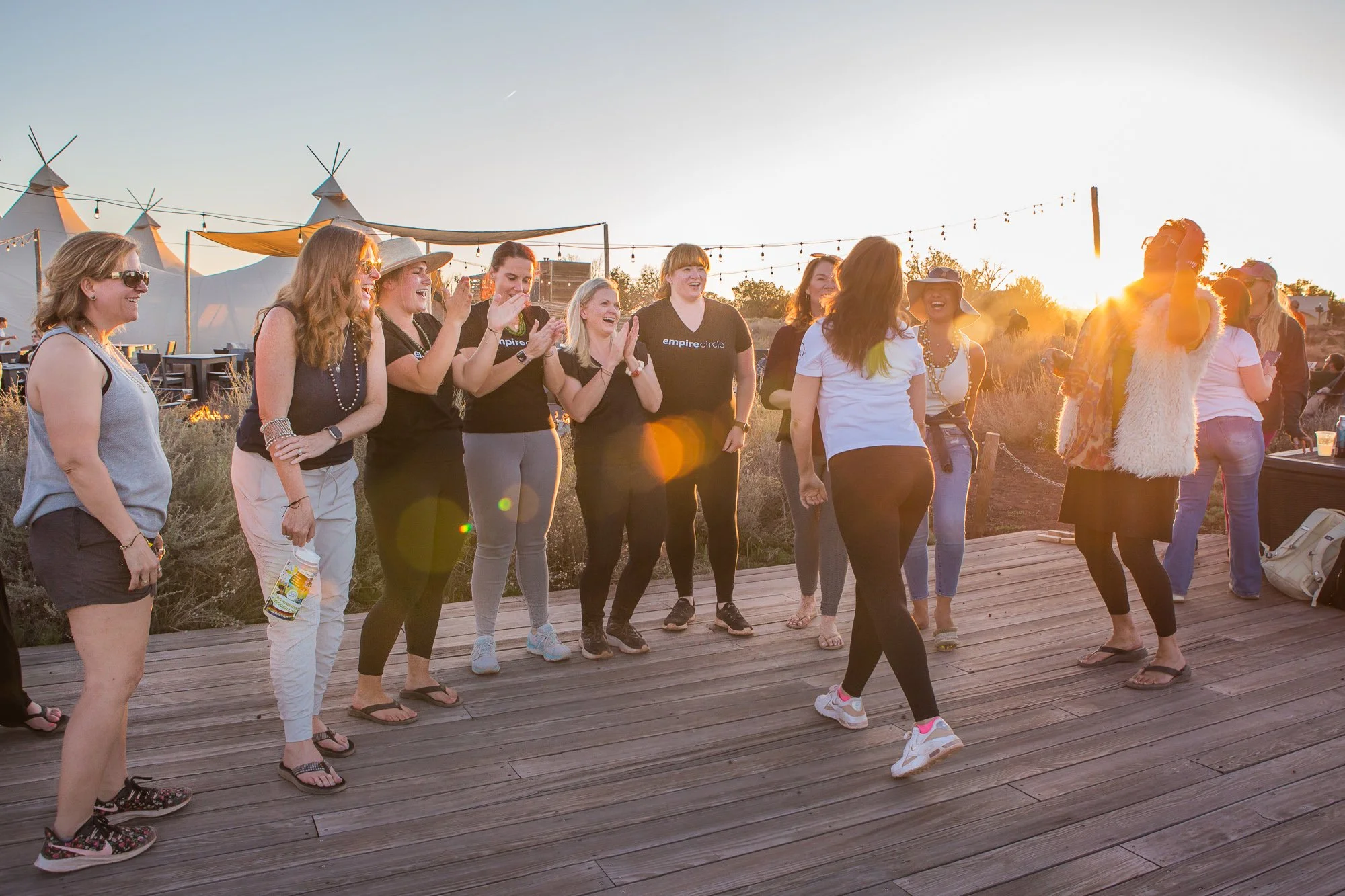 women's retreat Under canvas resort