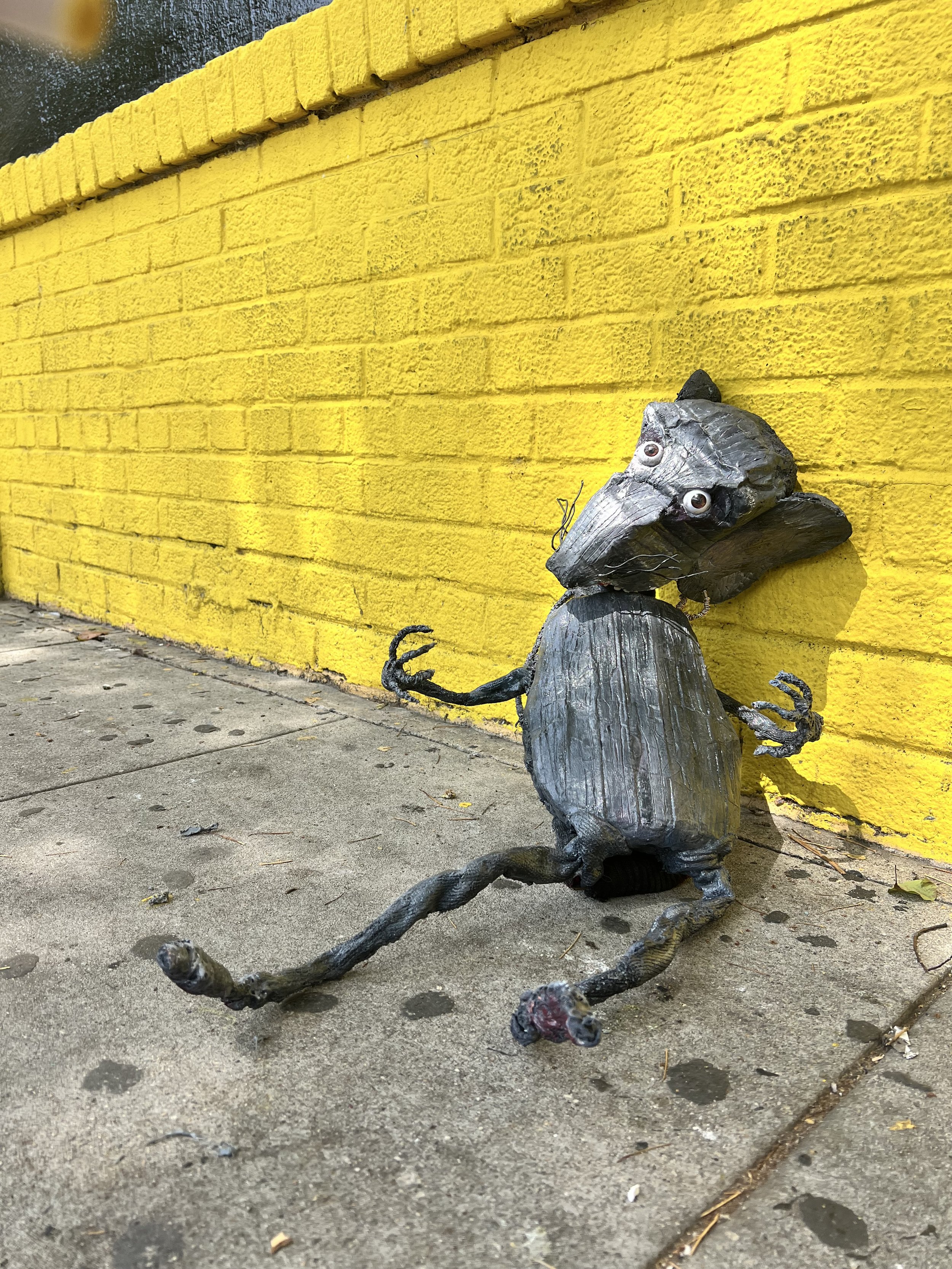 "jarod the rat" puppet for fringe festival play "BEDRIDDEN"