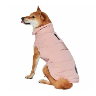 BP Waterproof Quilted Puffer PINK dog side.jpg