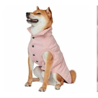 BP Waterproof Quilted Puffer PINK dog front.jpg