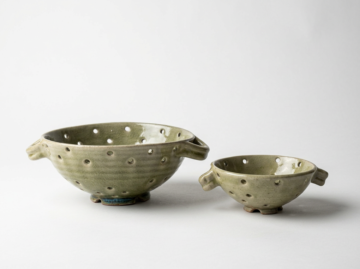 Large Ceramic Colander