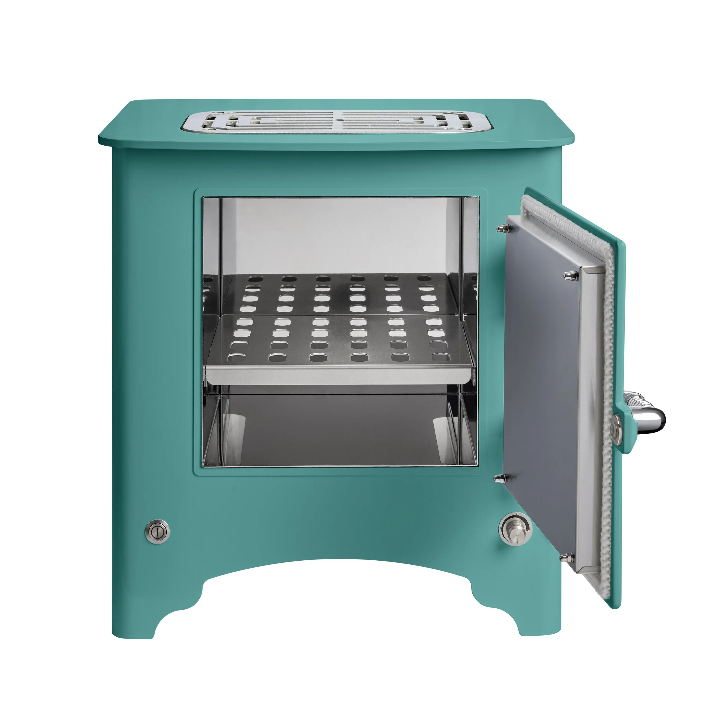 Everhot Electric Stove - Aqua - Door Open.jpg