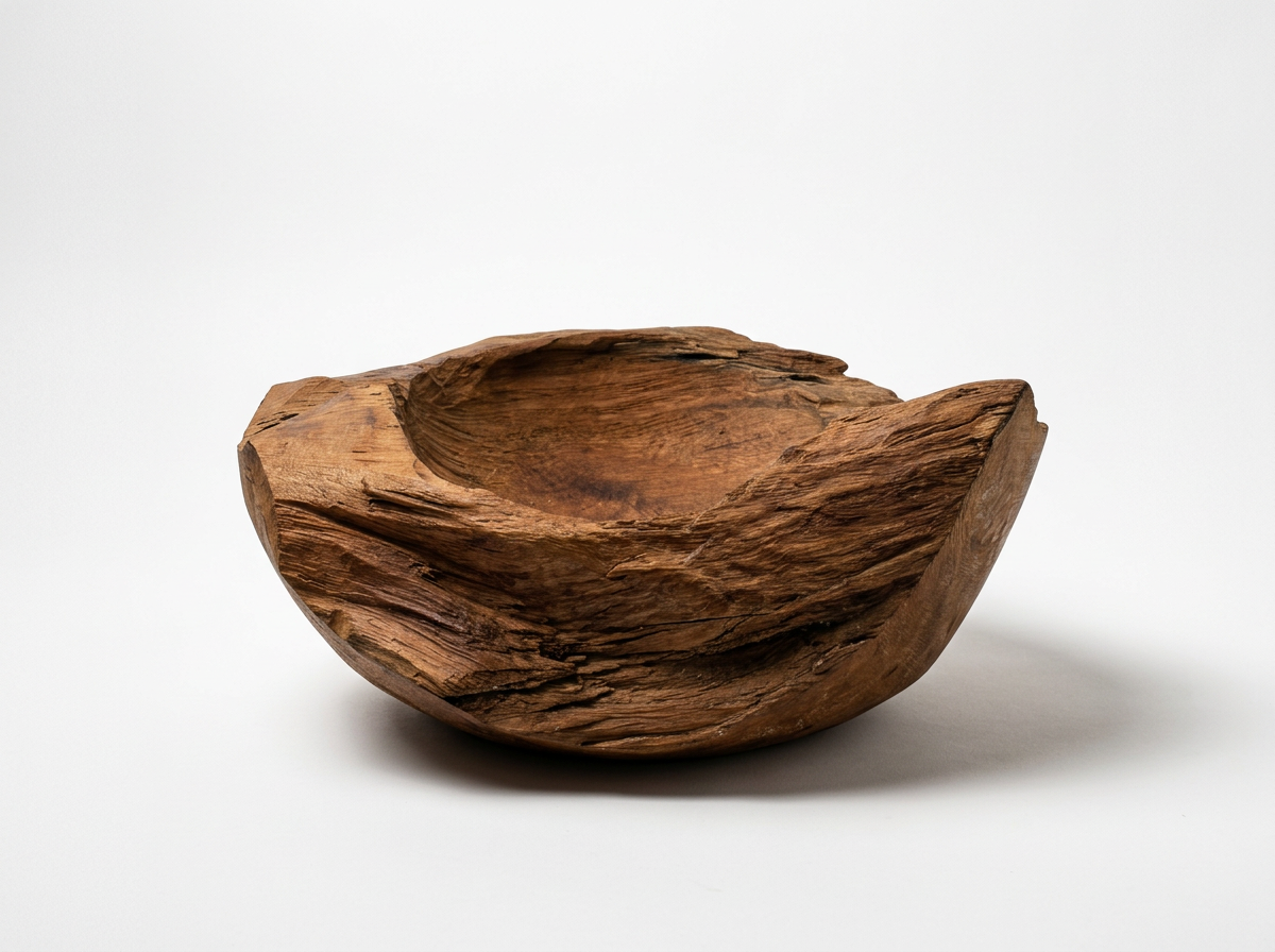 Rustic Wooden Bowl