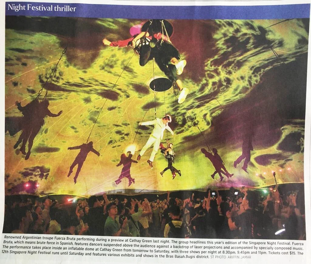 Fuerza Bruta, Night Festival, Singapore 2019