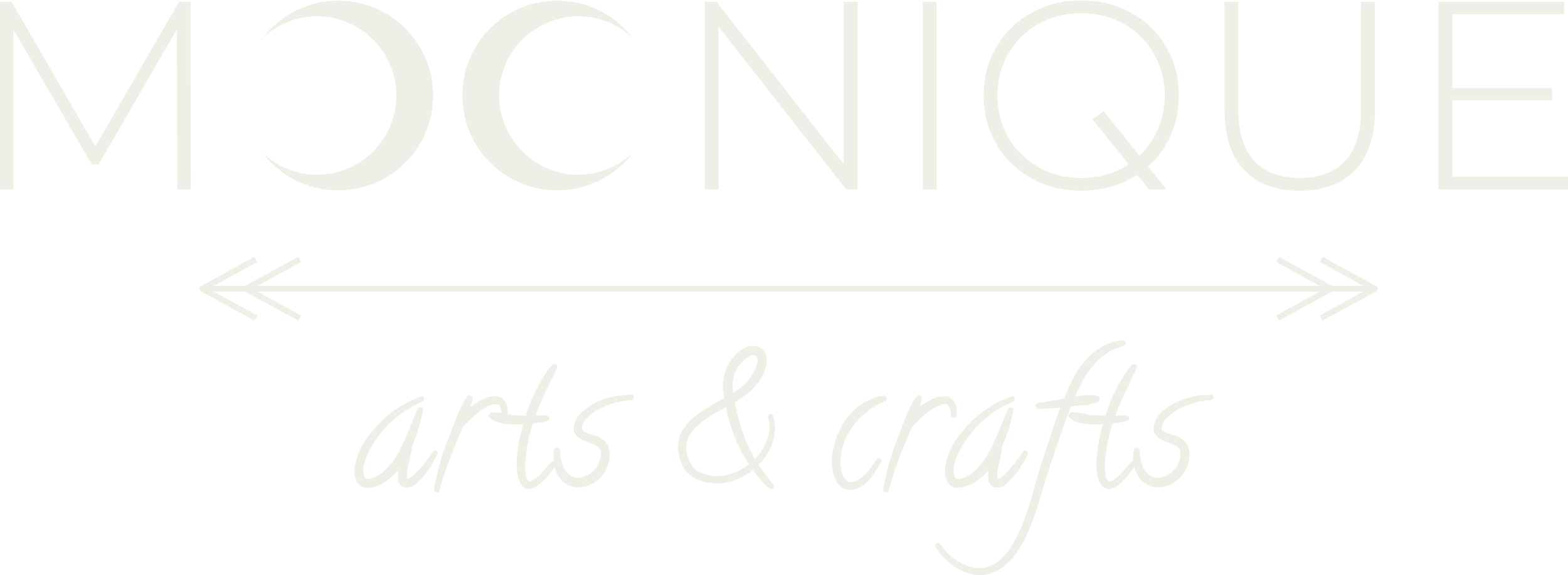 Logo mit dem Schriftzug »MOONIQUE arts & crafts"