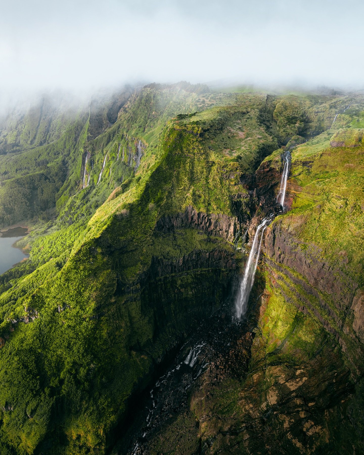The landscape on Flores Island is absolutely spectacular, with massive cliffs and waterfalls surrounded by almost jungle-like forests. I visited the island&rsquo;s largest waterfall several times, always hoping for better weather and more light. On t