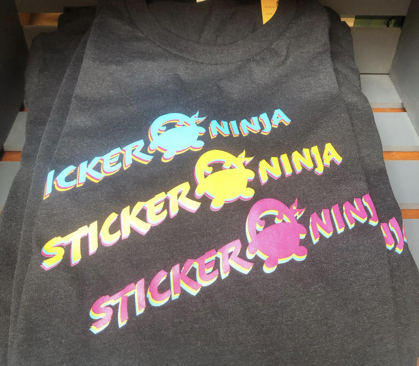 4-layer screen print for Sicker Ninja