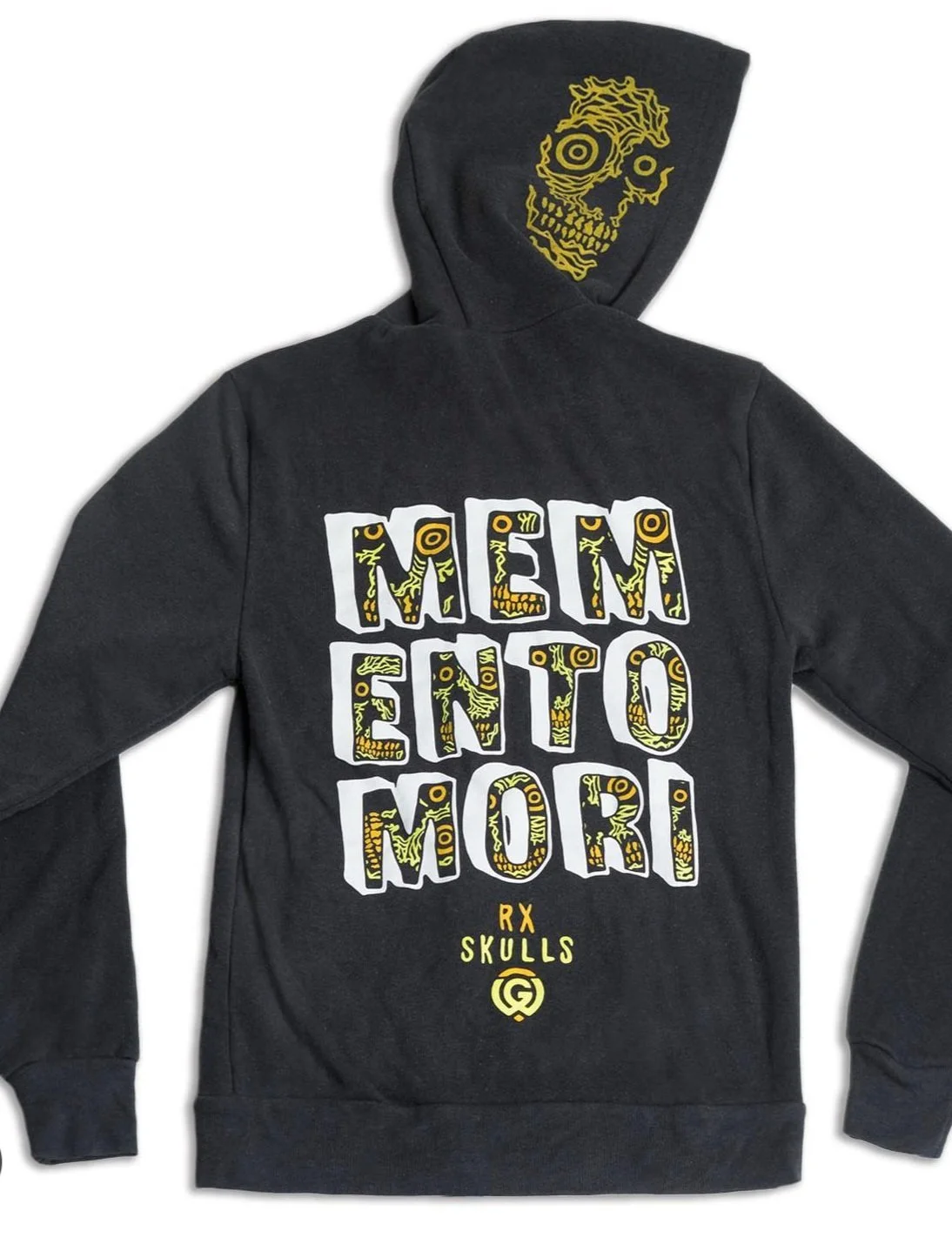 Rx Skulls Memento Mori hoodie (back)