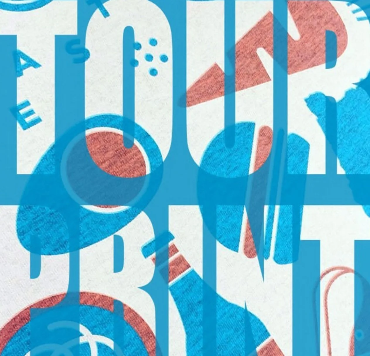 Tour Print x Feast PDX t-shirt