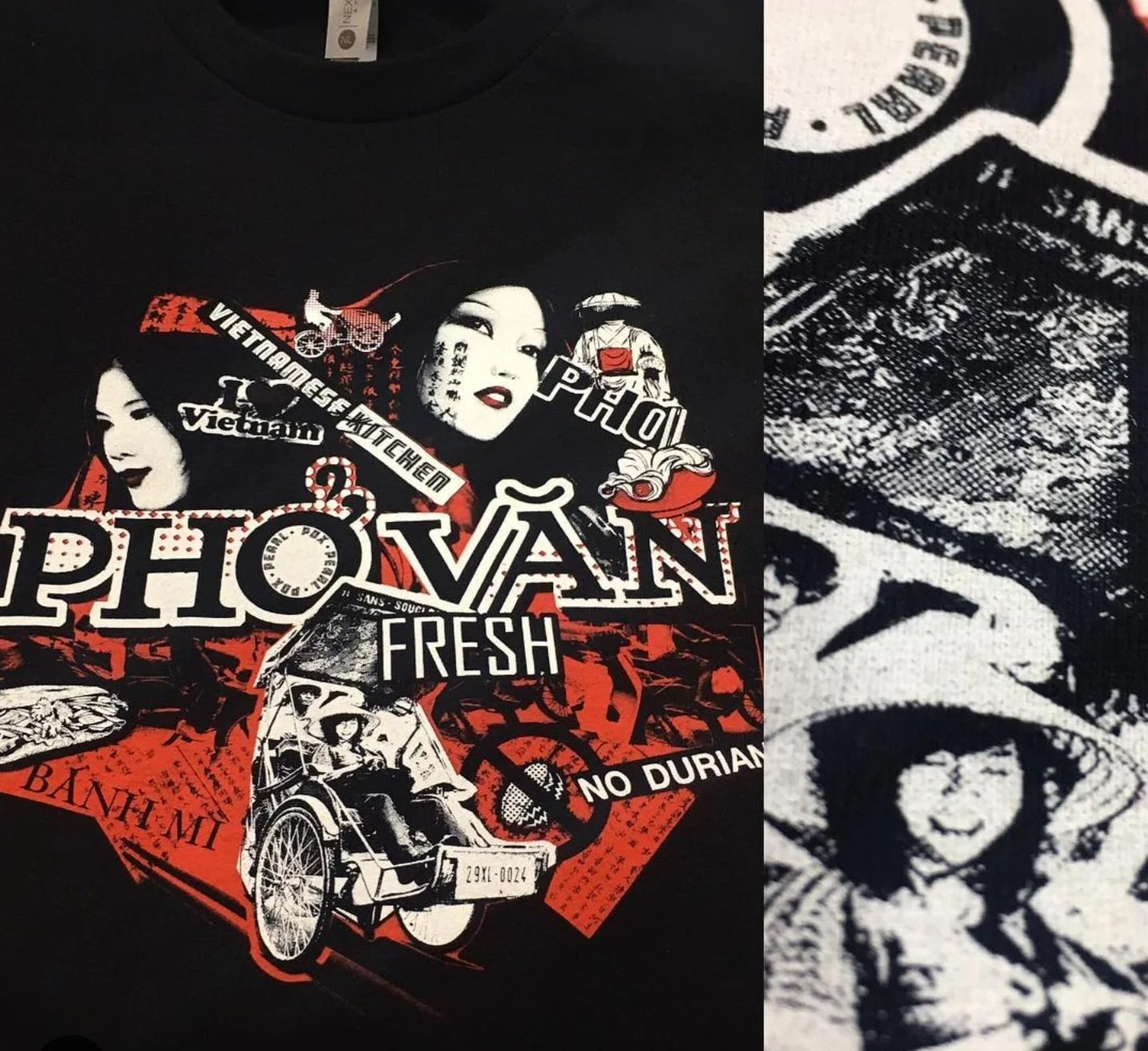 Double layer t-shirts for Pho Van Fresh