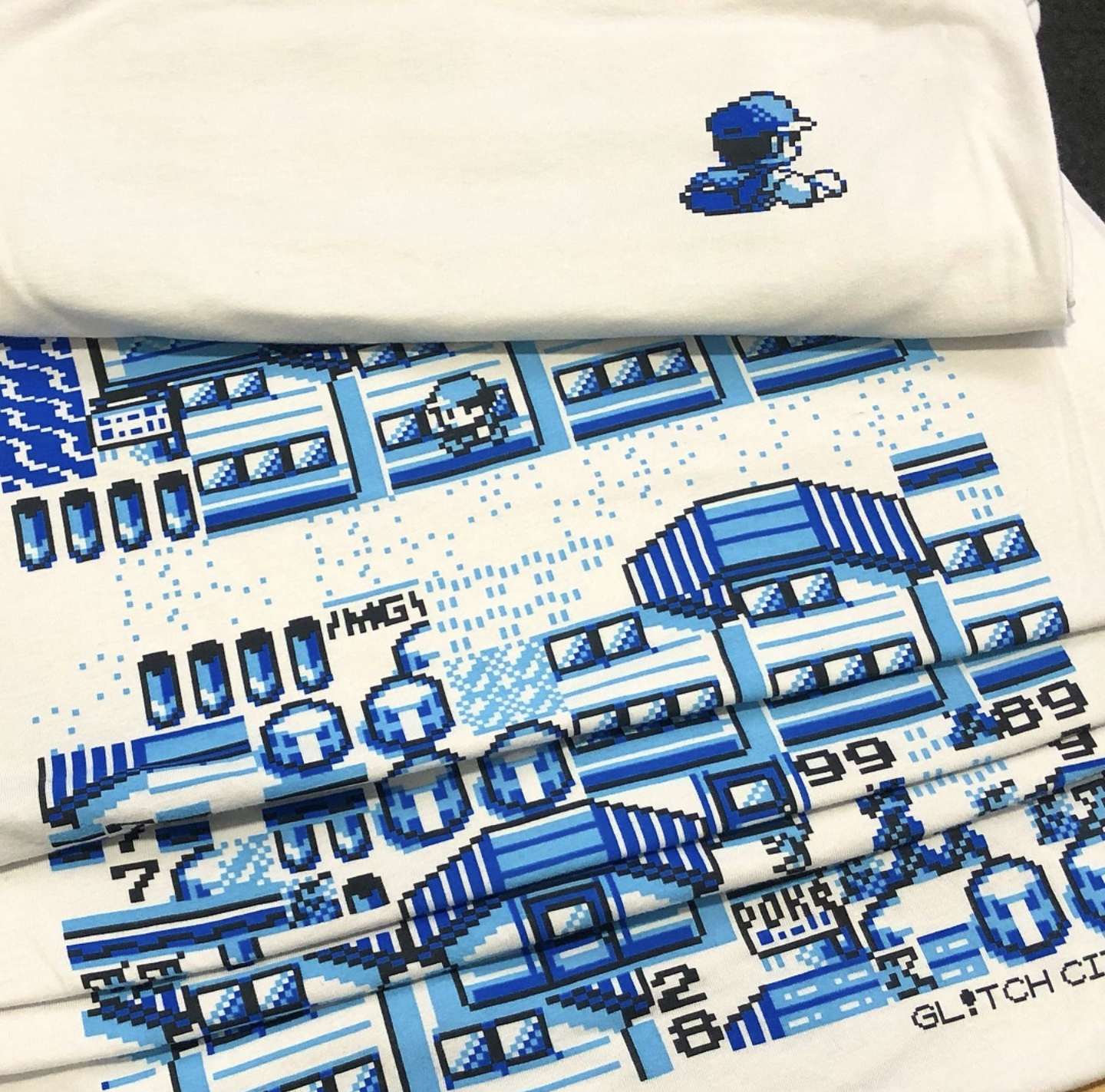 3 layer screen printed t-shirts for Glitch City