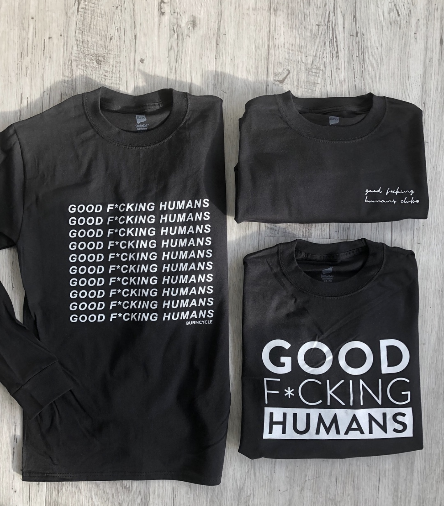 Dual location t-shirts for GFH