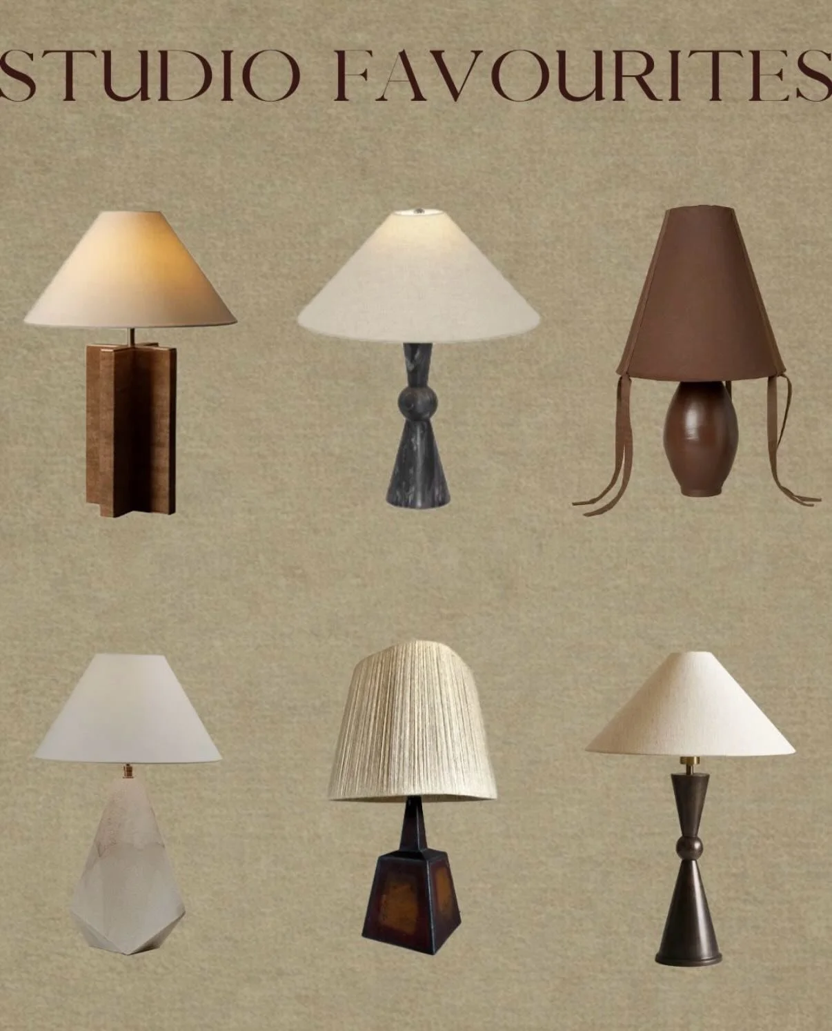 STUDIO FAVOURITES 

Table lamps that balance form, proportion and warmth.

Lighting is never and afterthought, it shapes the entire mood of the space.

#imteriordesign#lightingsdesign#tablelamps#studiofavorites#emmarossiterdesign