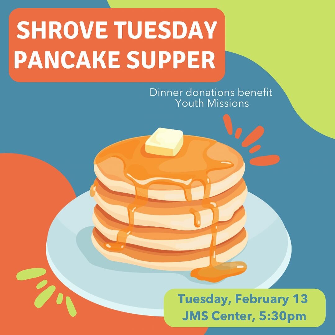 It&rsquo;s a busy week! RSVP to eat via the link in our bio. If you are in youth group, we will meet at 4:30pm to make pancakes! See you soon!