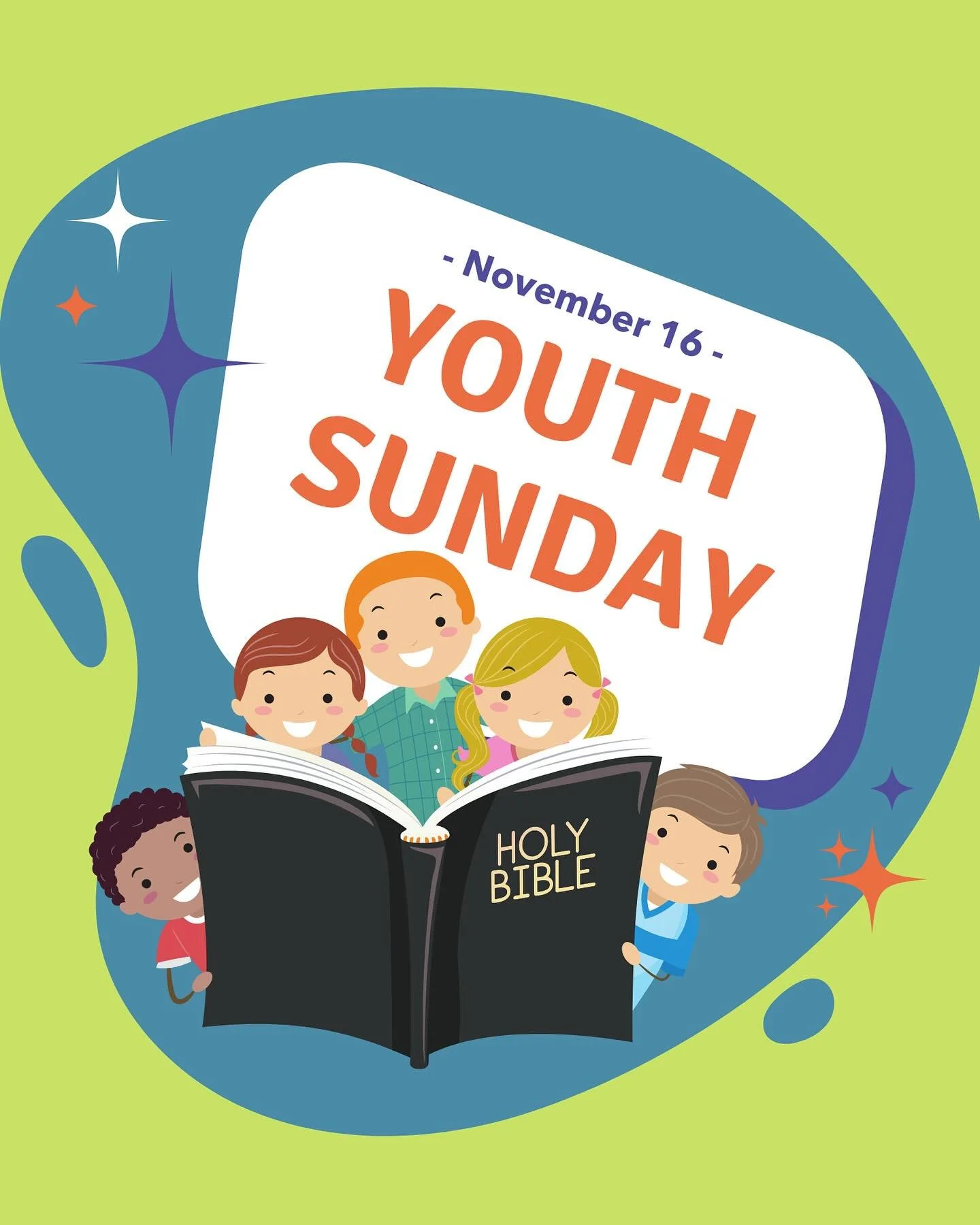 On November 16, Youth Sunday will be celebrated at both services, 8:30am and 11:00am. We need readers, ushers, and musicians&mdash;contact Catherine if you&rsquo;d like to take part. This is a great opportunity for Grades 6-12 to help lead worship an