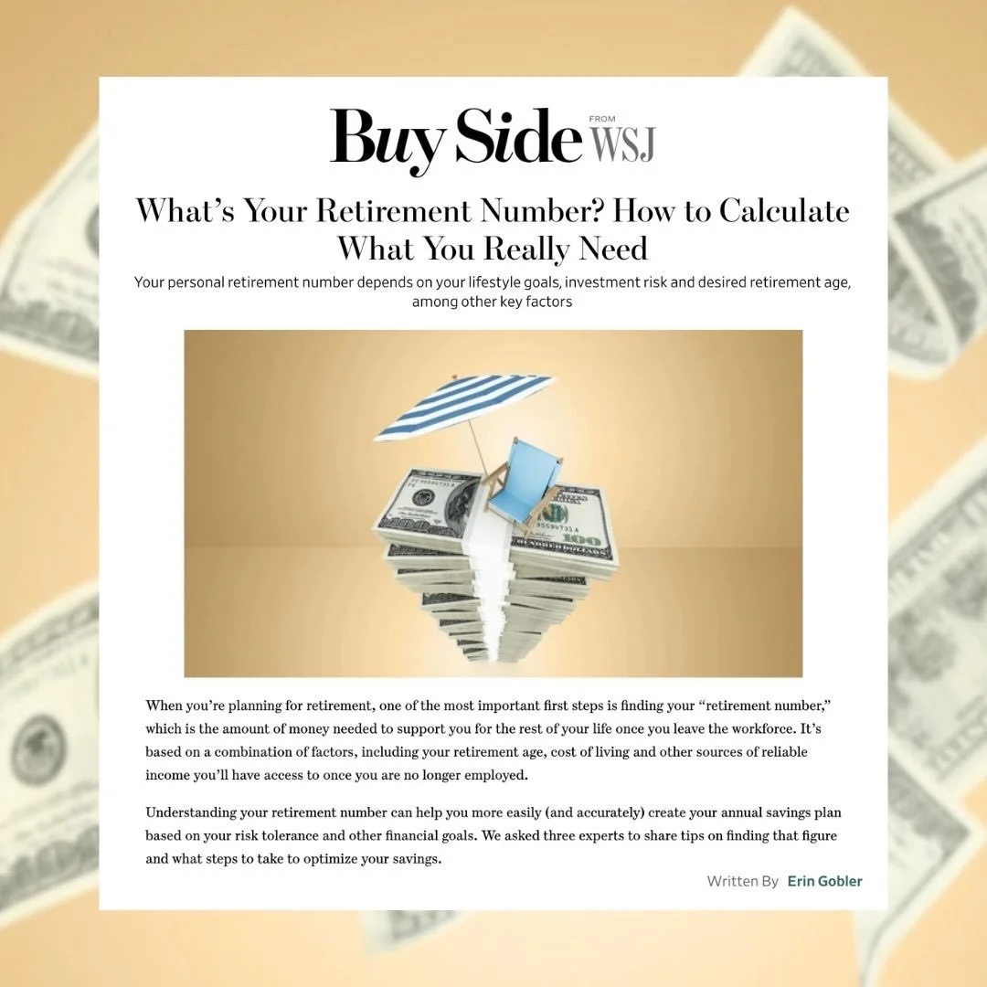 Do you know your retirement number?🤷&zwj;♂️ Our client Tyler End, Certified Financial Planner and CEO &amp; Co-Founder of @retirableco, sat down with @buysidewsj to break down how much money you actually need to support yourself for the rest of your