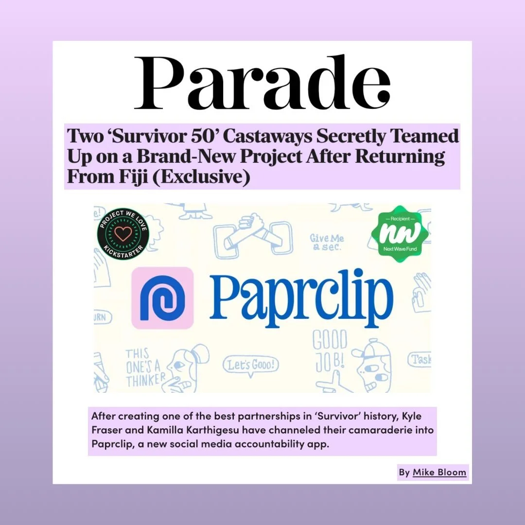 A feature story in @parademag is a great way to launch the @paprclip Kickstarter! 📎 In less than 24 hours, we&rsquo;ve already hit over 80% of our $30K goal!

It&rsquo;s been so exciting to work on this launch, and even more exciting to see @kylefra