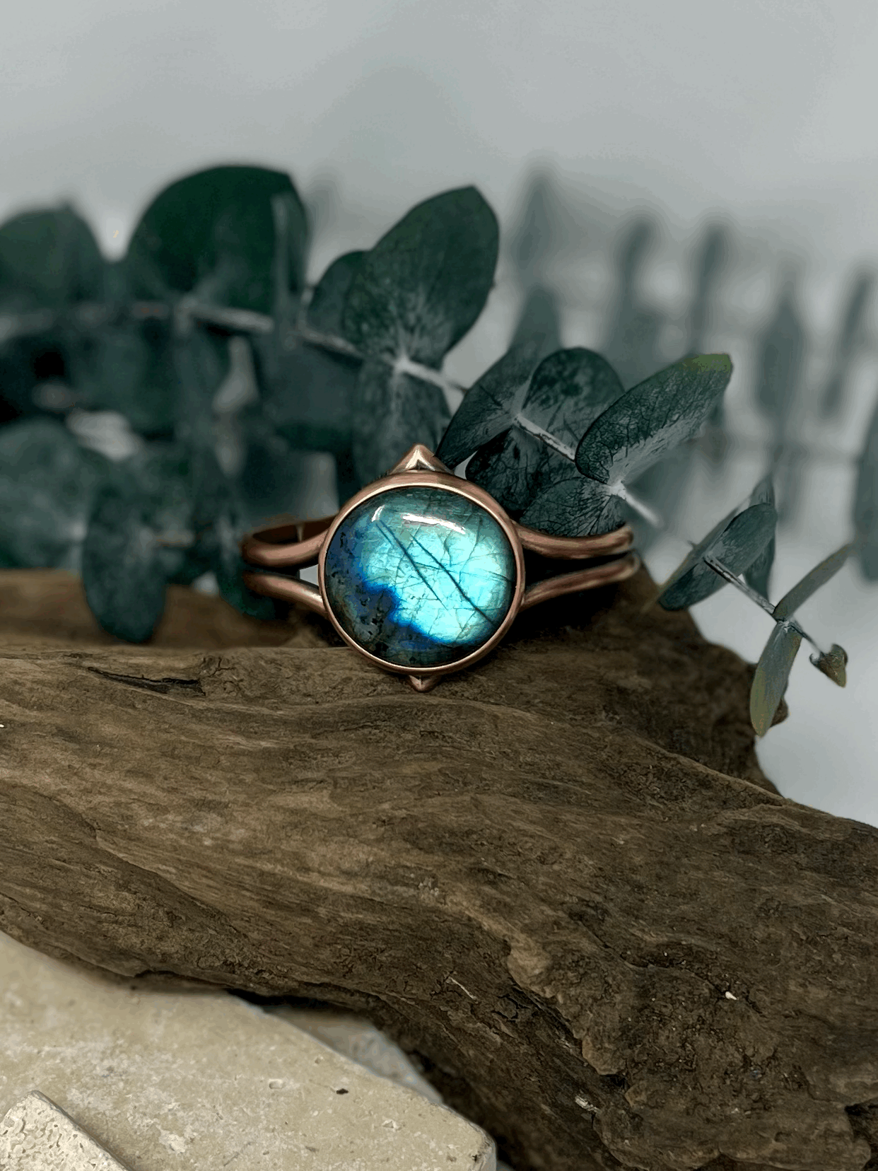 Labradorite Moon Cuff