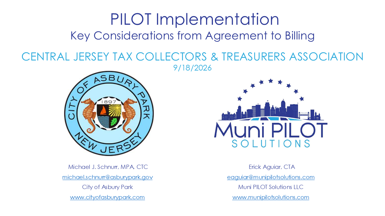 PILOT Implementation (Sept 2026)