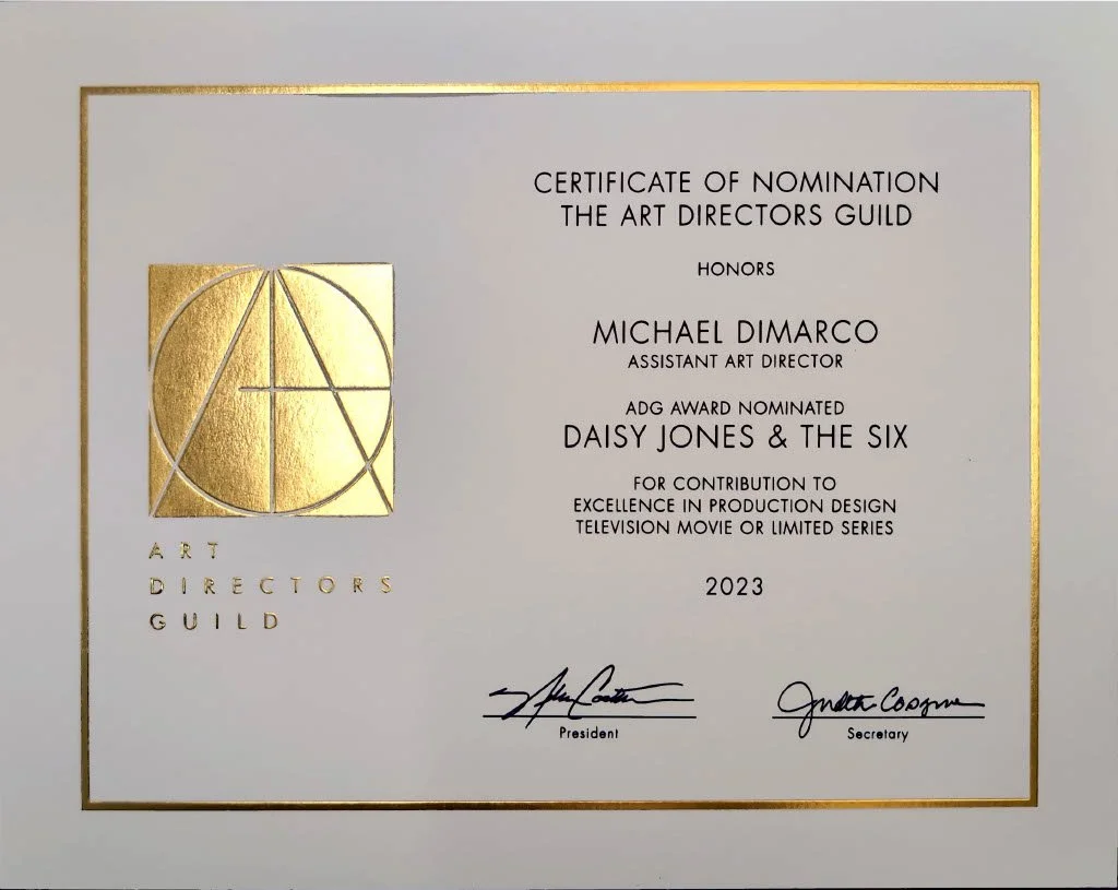 Award Nomination - DJ+6 - Production Designer: Jessica Kender