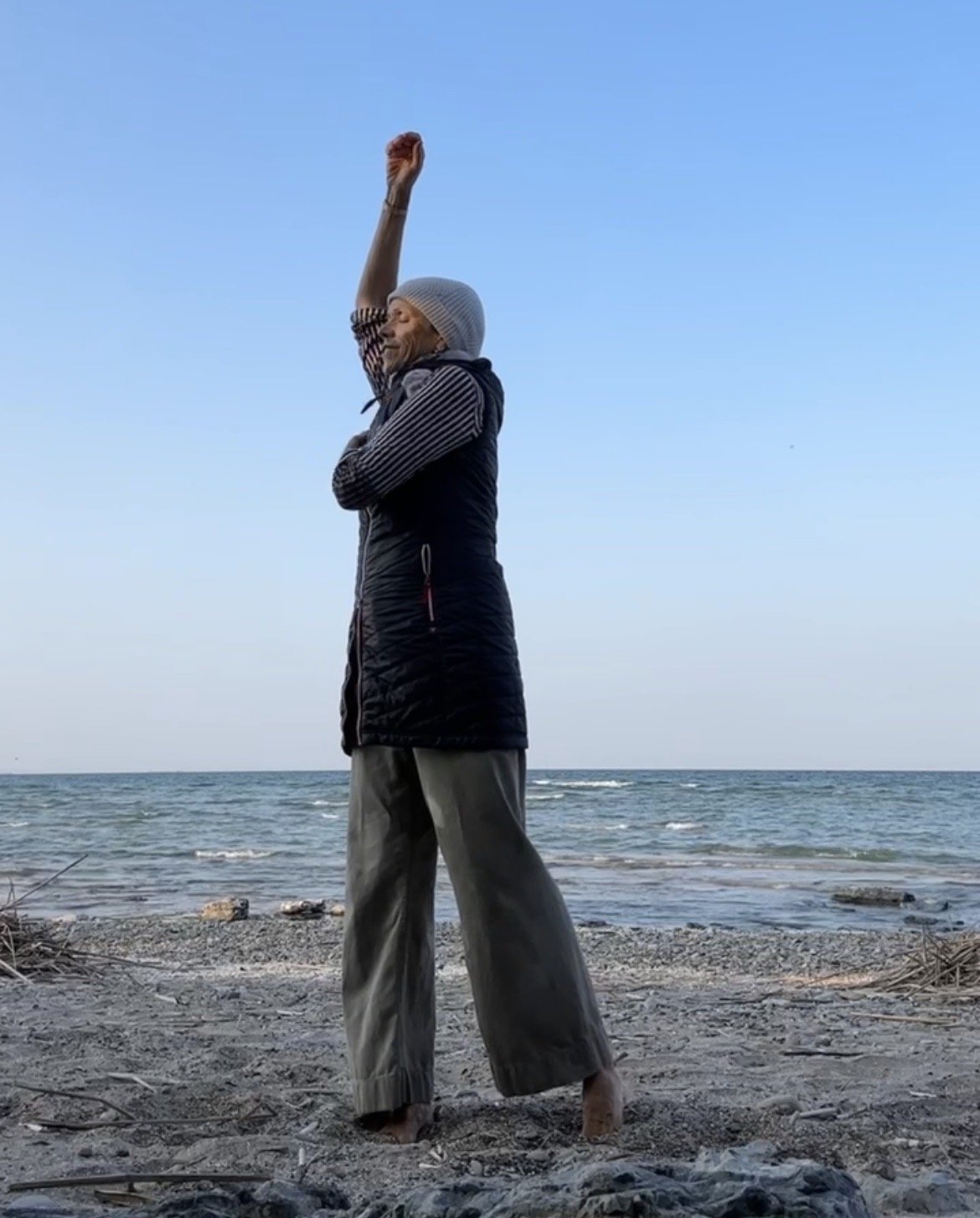 Taking a 15-minute yoga break