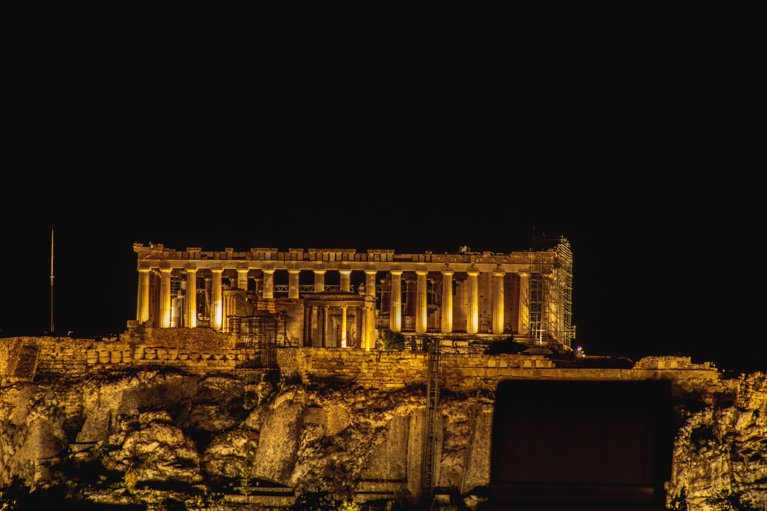 Acropolis At Night