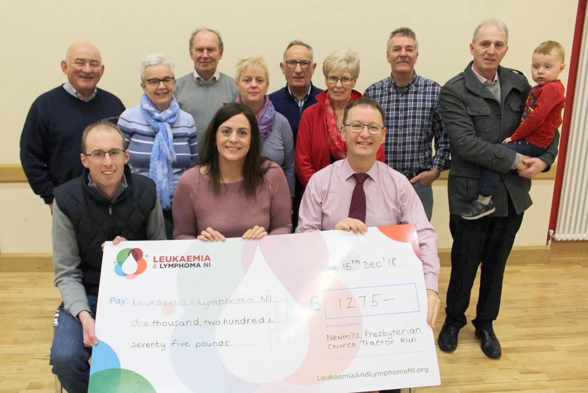 Leukaemia &amp; Lymphoma NI Cheque Presentation