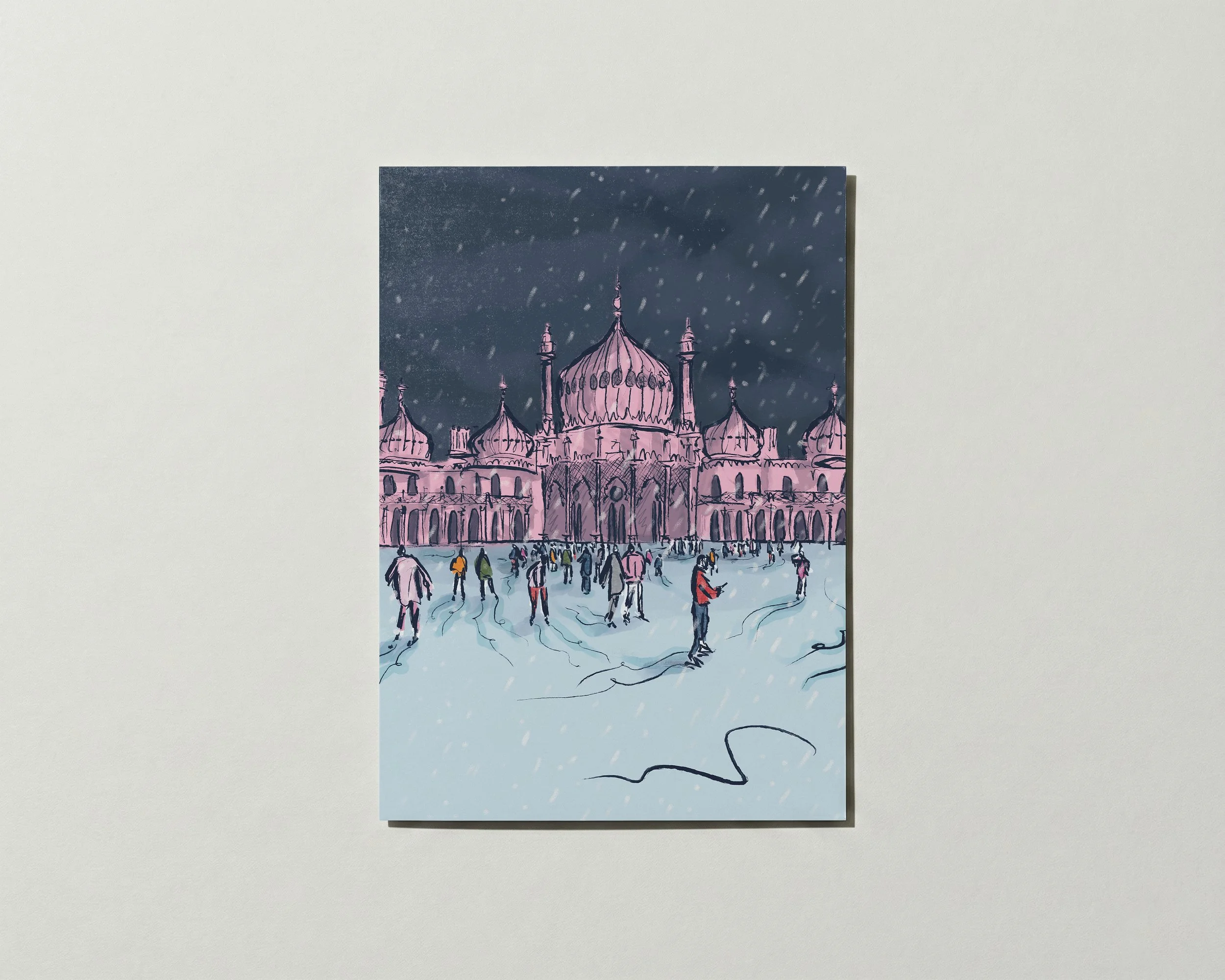 (Pack of 10) Brighton Pavilion Christmas Card