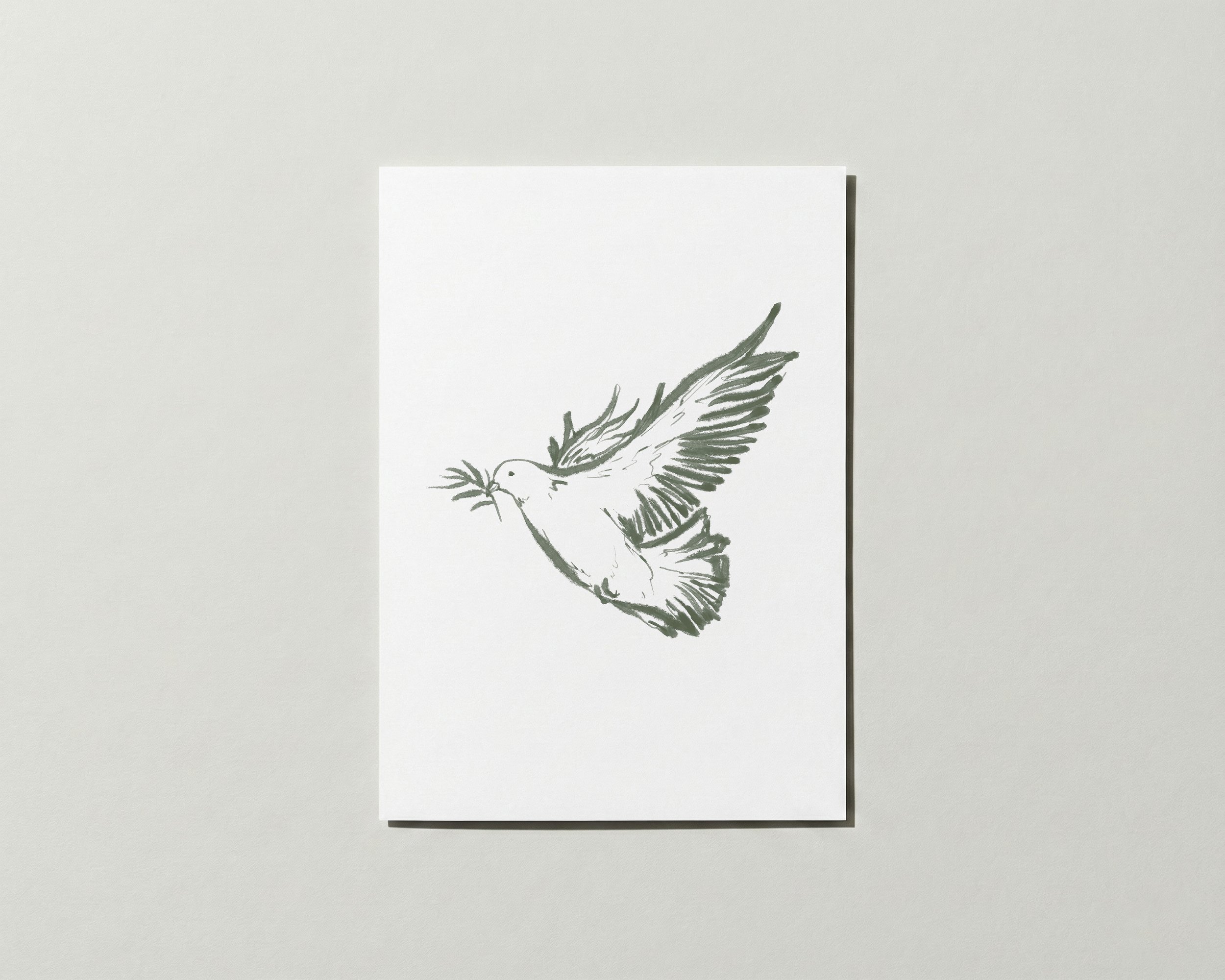 (Pack of 10) Dove Christmas Cards