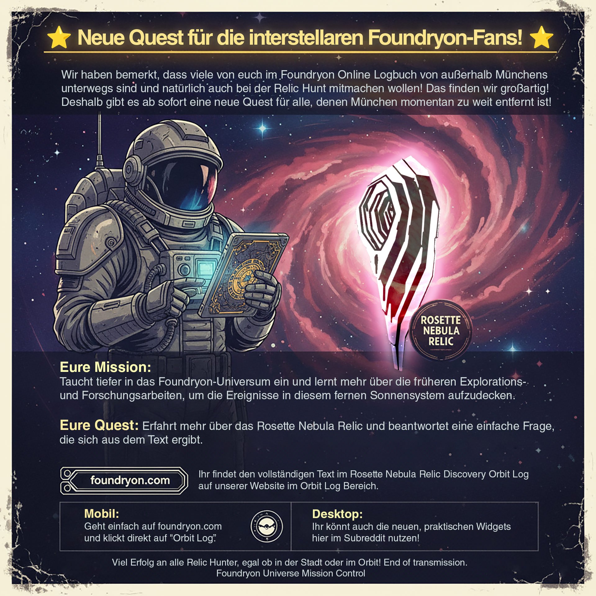 The Rosette Nebula Relic Discovery