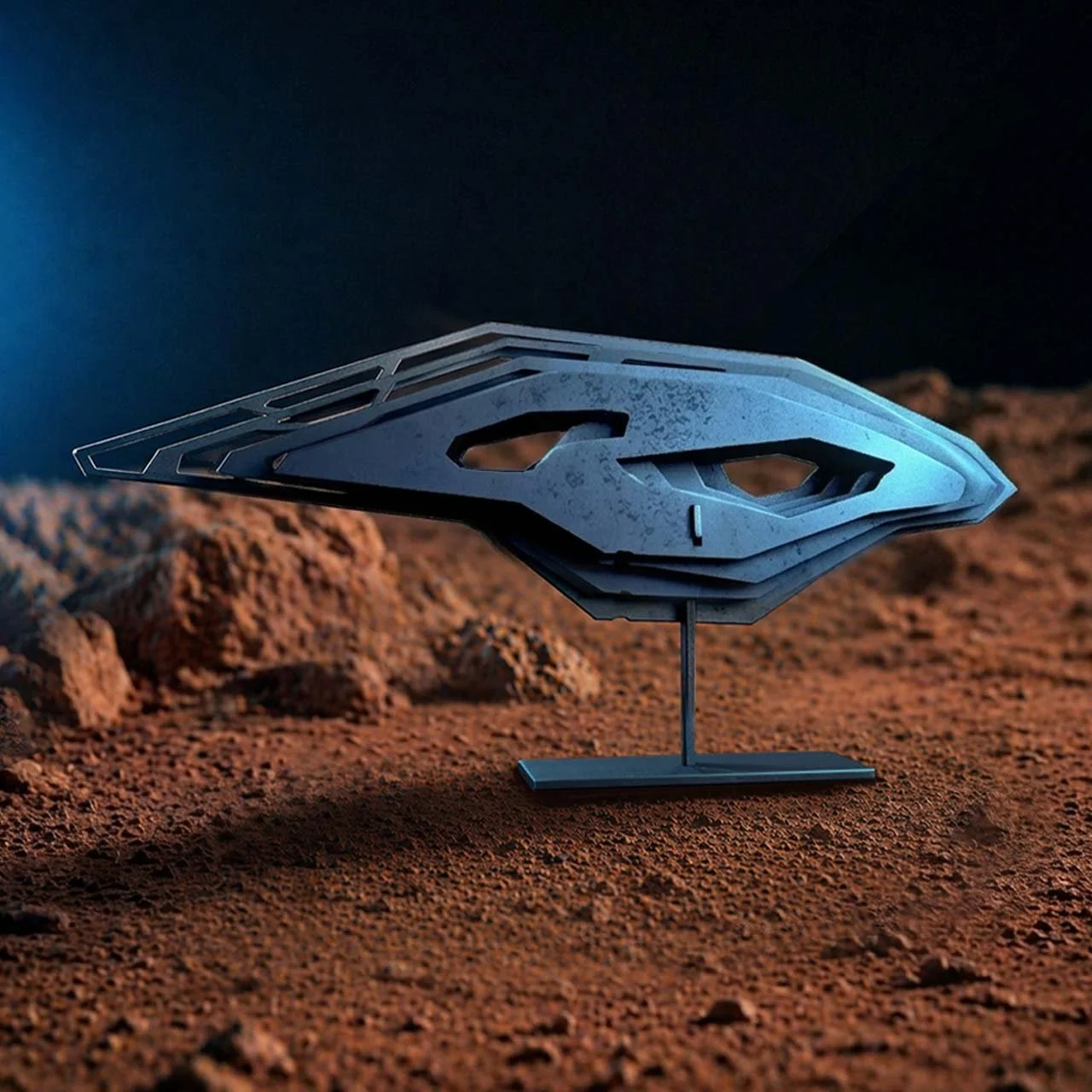 Sheet Metal Sculpture Art inspired by Universe Exploration