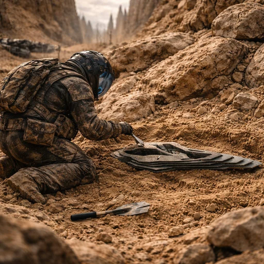 Enigmatic Steel Sculpture – Inspired by Science Fiction and Paleontology