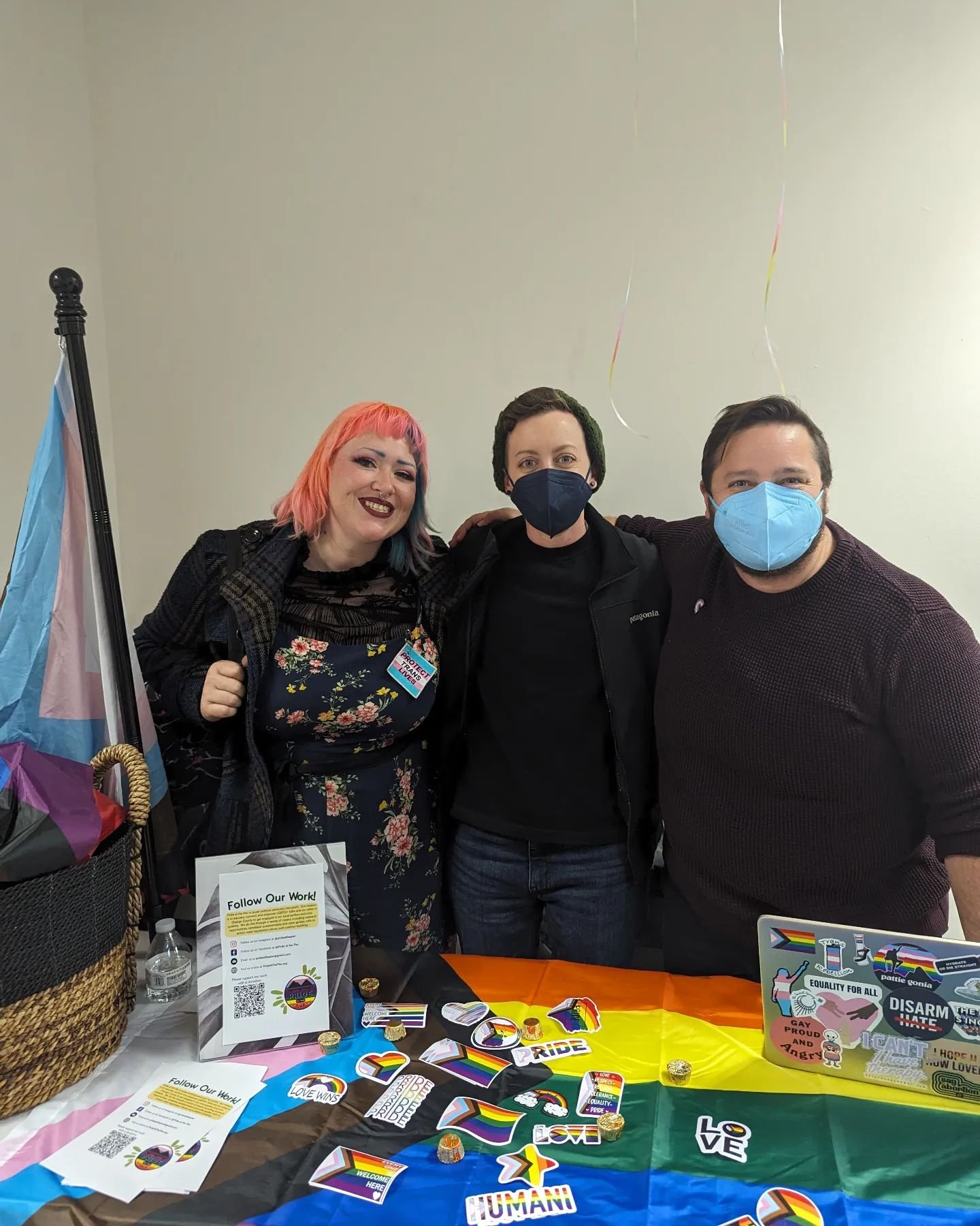 What a busy week of tabling it's been! We were so happy to meet so many of you today at the Trans Day of Visibility event that the @lgbtqcenteroc put on.  The community events like this are so filled with joy and connection - two things that are key 