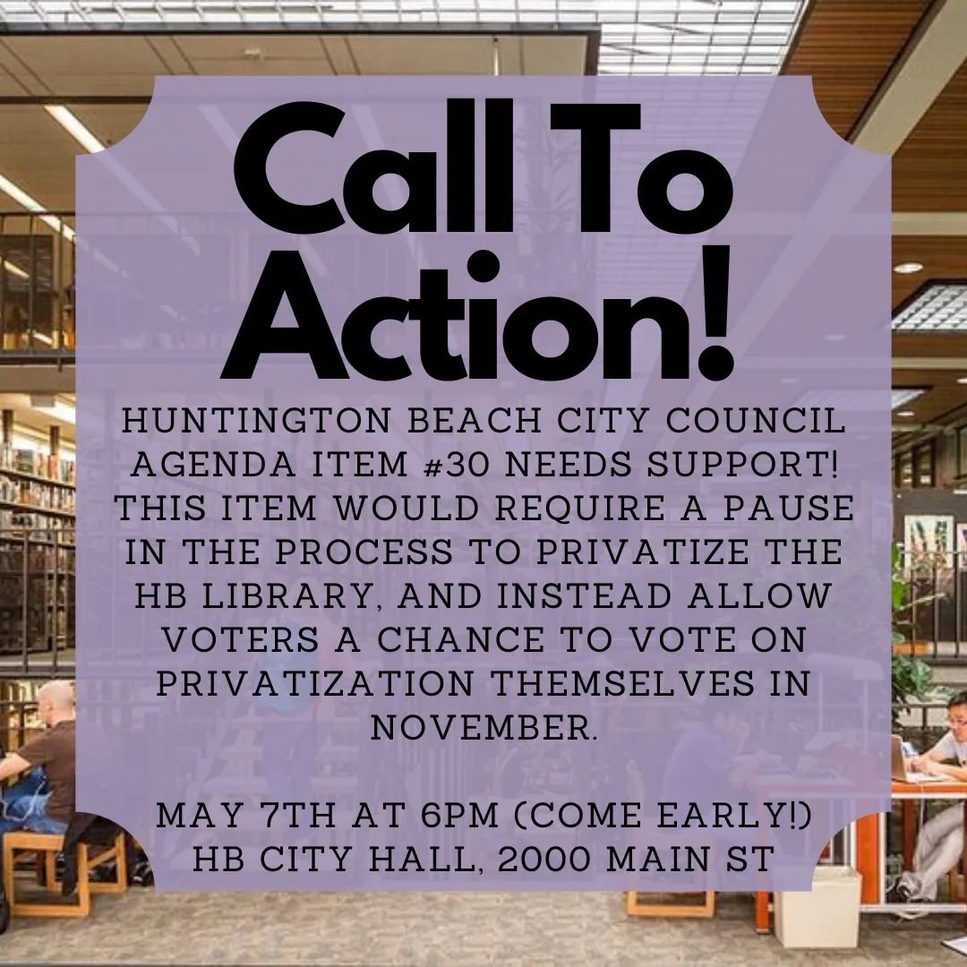 📢📢📢 CALL TO ACTION!!

Look, many of us have been hearing about the HB Library for months now - starting with the (so far successful) attempts to ban books about potty training and puberty from the children's and teen's libraries for being &quot;se