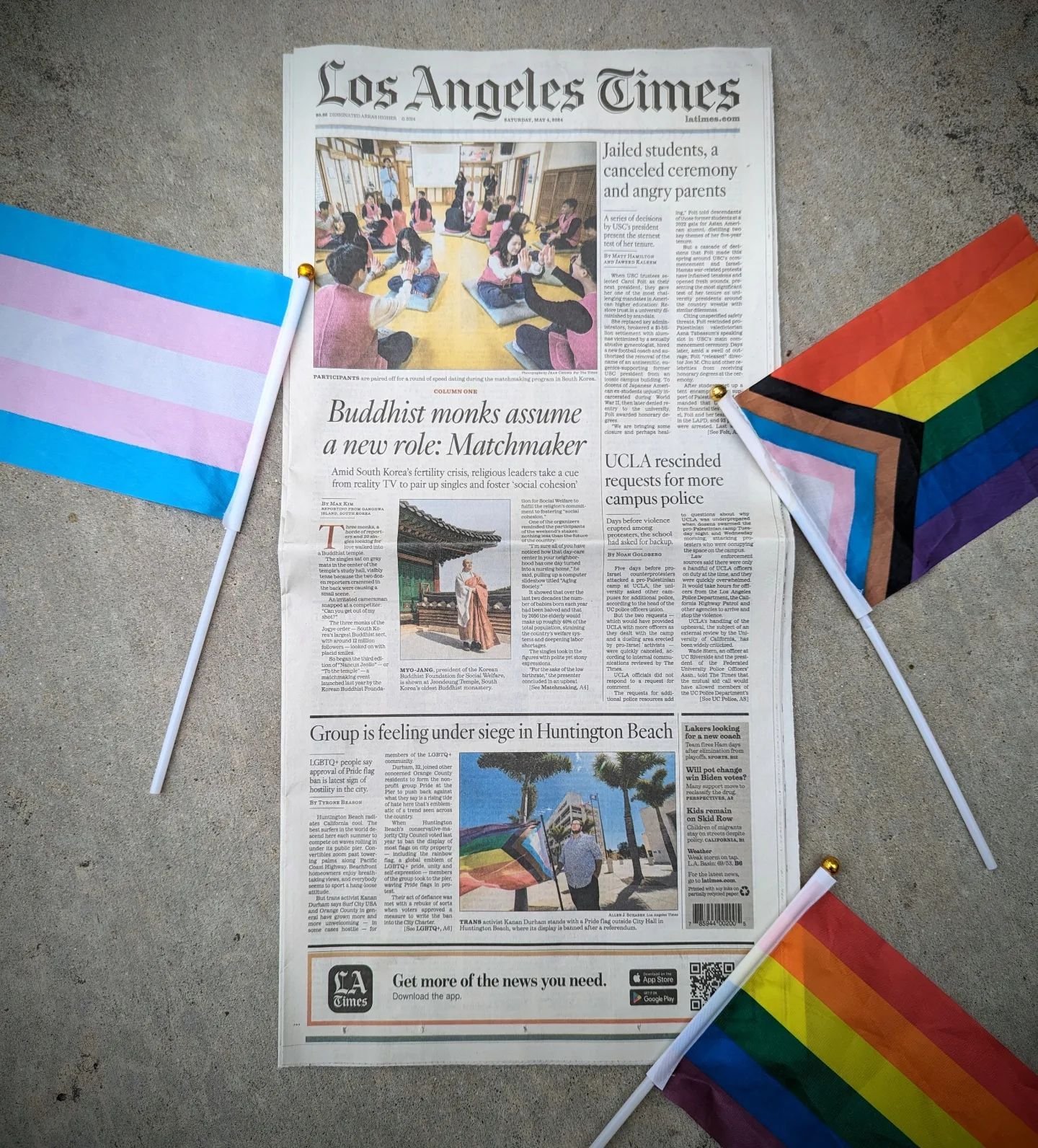 Thank you to the @latimes for the coverage of the work Pride at the Pier is doing and the crisis LGBTQ+ people face in Huntington Beach and Orange County at large.  Tyrone Beason wrote an excellent, detailed study of the nuanced issues facing our com