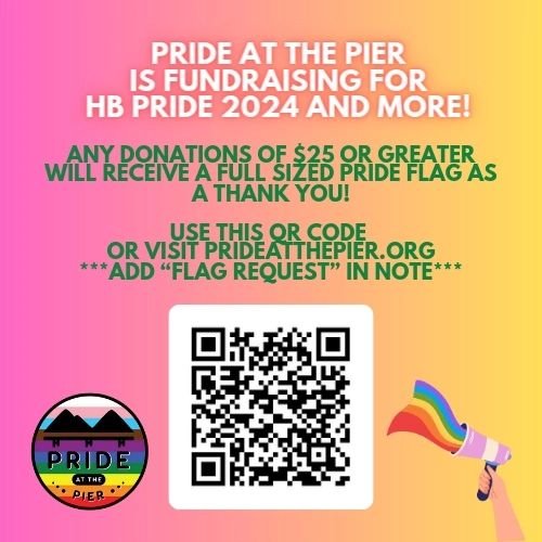 Hi folks! We're raising funds to support HB Pride 2024 (happening this September!), educational events, voter guides, registration drives, and more!

Every donation counts, but for those in Orange County who donate $25 or more, we'll send you a free 