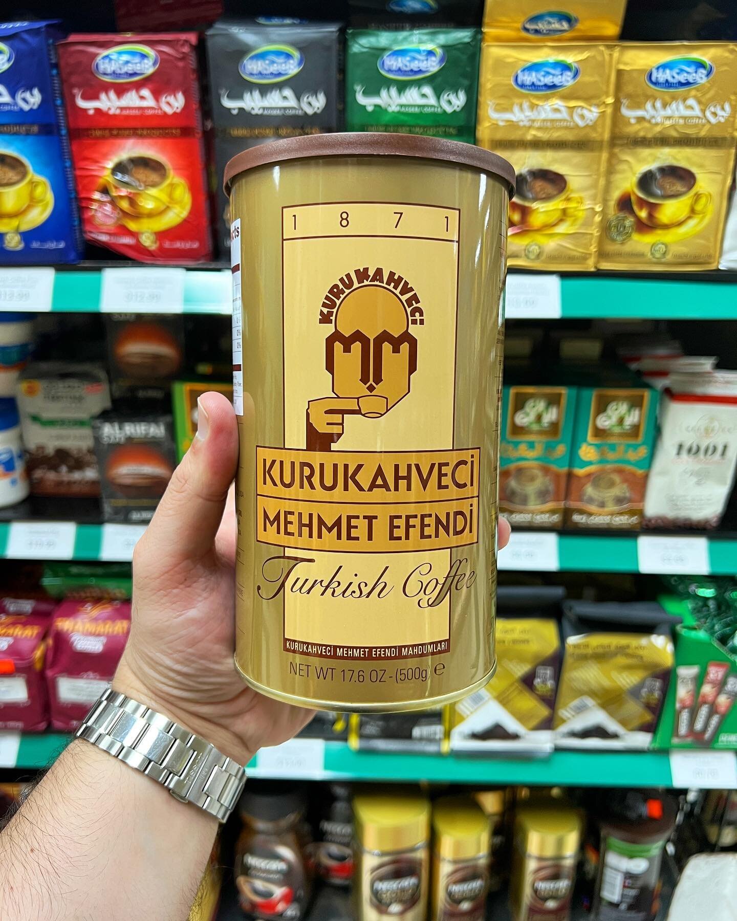 We have quite the selection of coffee, including this popular brand of Turkish Coffee!