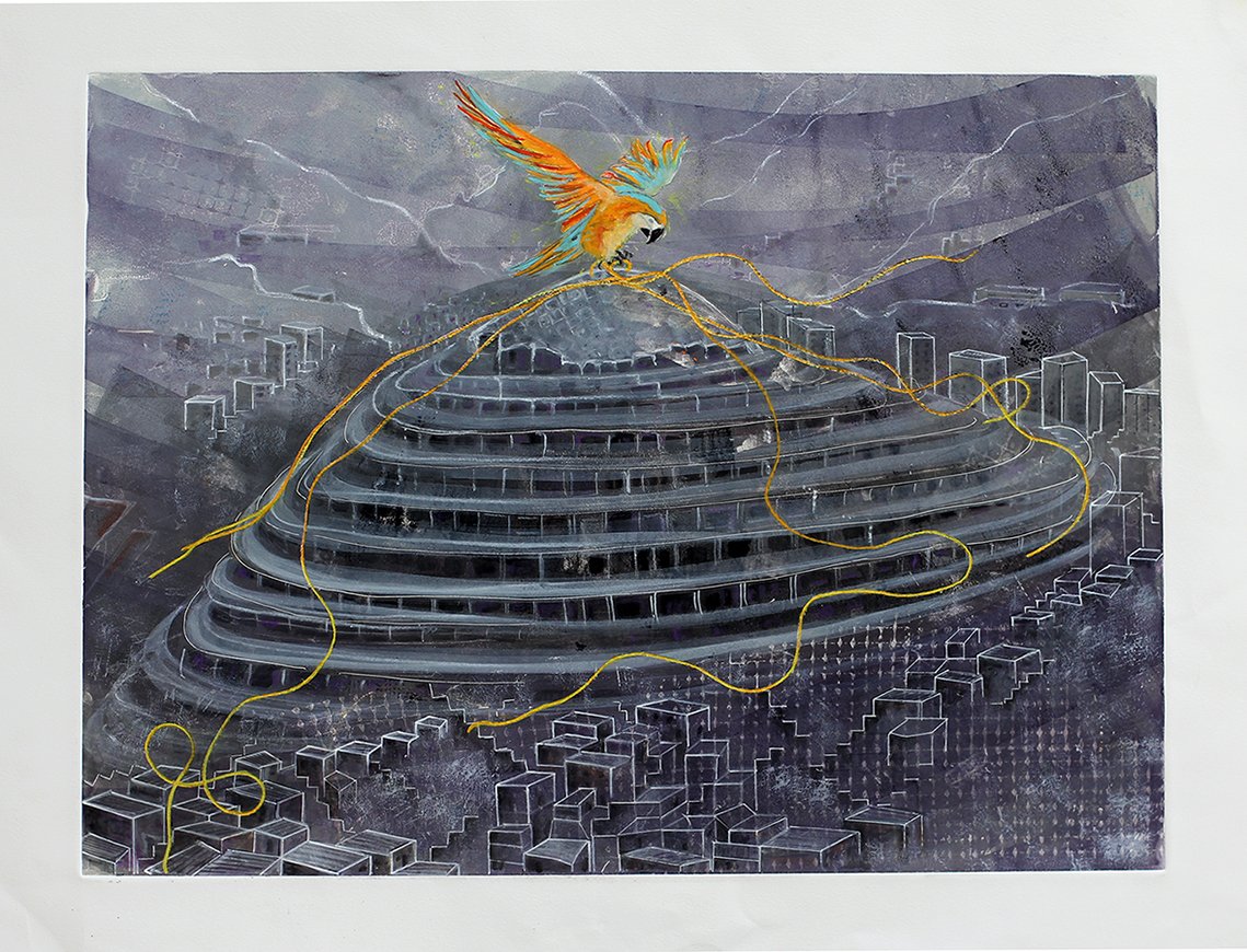 Flying Over the City # 1