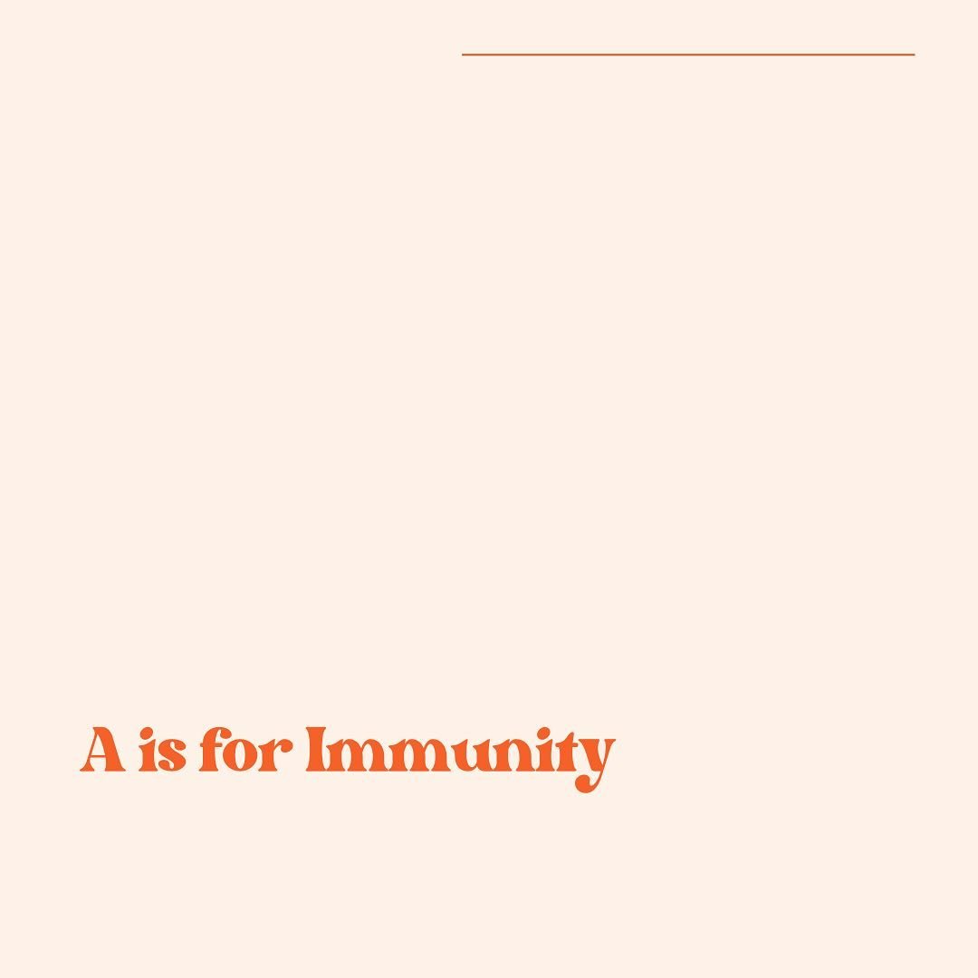 A is for immunity! I&rsquo;m sure you all know the benefits of Vitamins C &amp; D &hellip; but did you know that sufficient levels of Vitamin A have been shown to reduce not only your chance of getting sick, but also how sick you get when you do get 