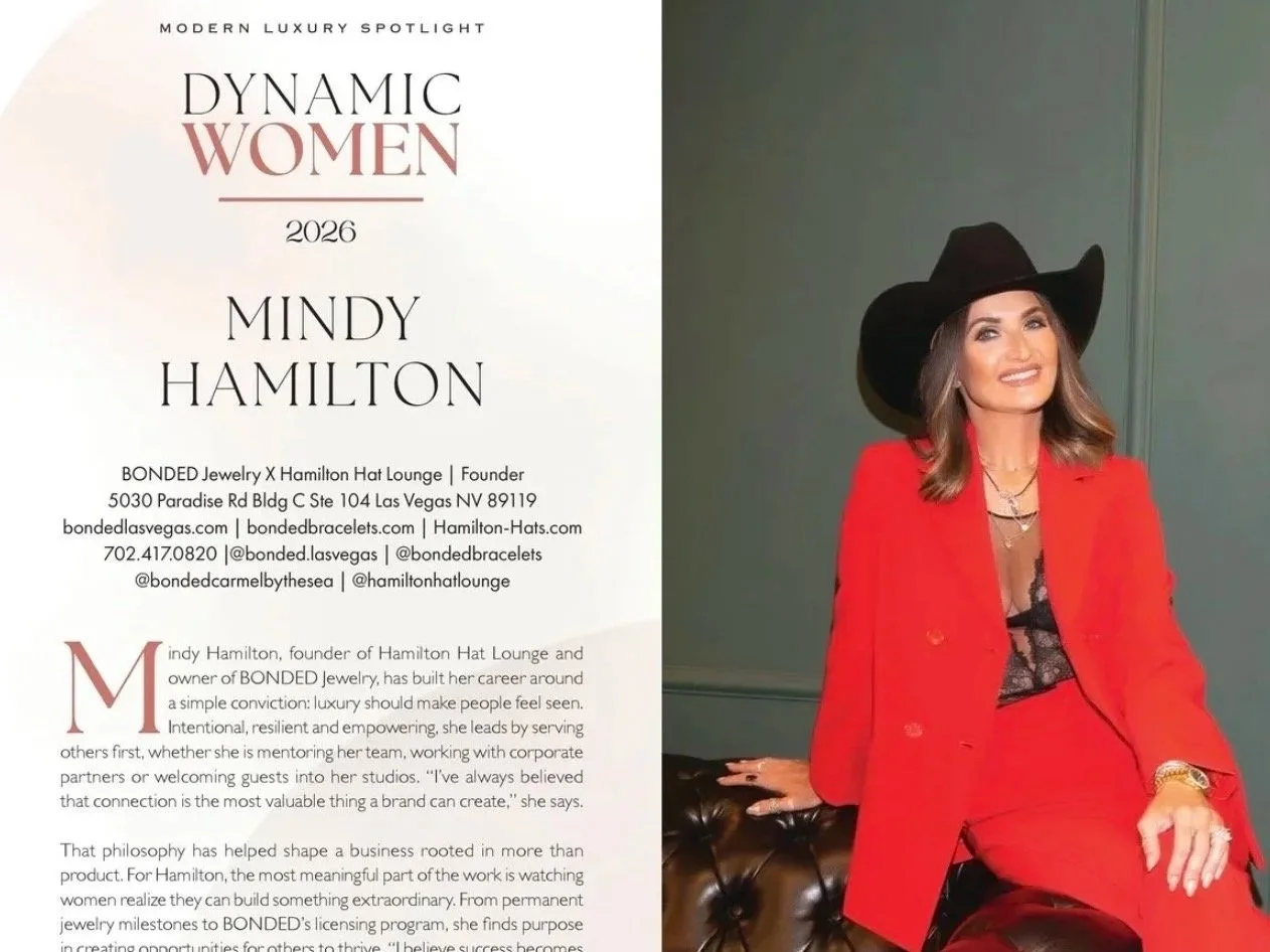 Mindy Hamilton Featured in Modern Luxury Vegas | BONDED Jewelry &amp; Hamilton Hat Lounge