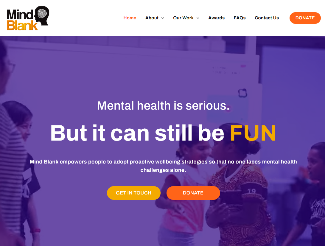 Mind Blank Website: Copywriting