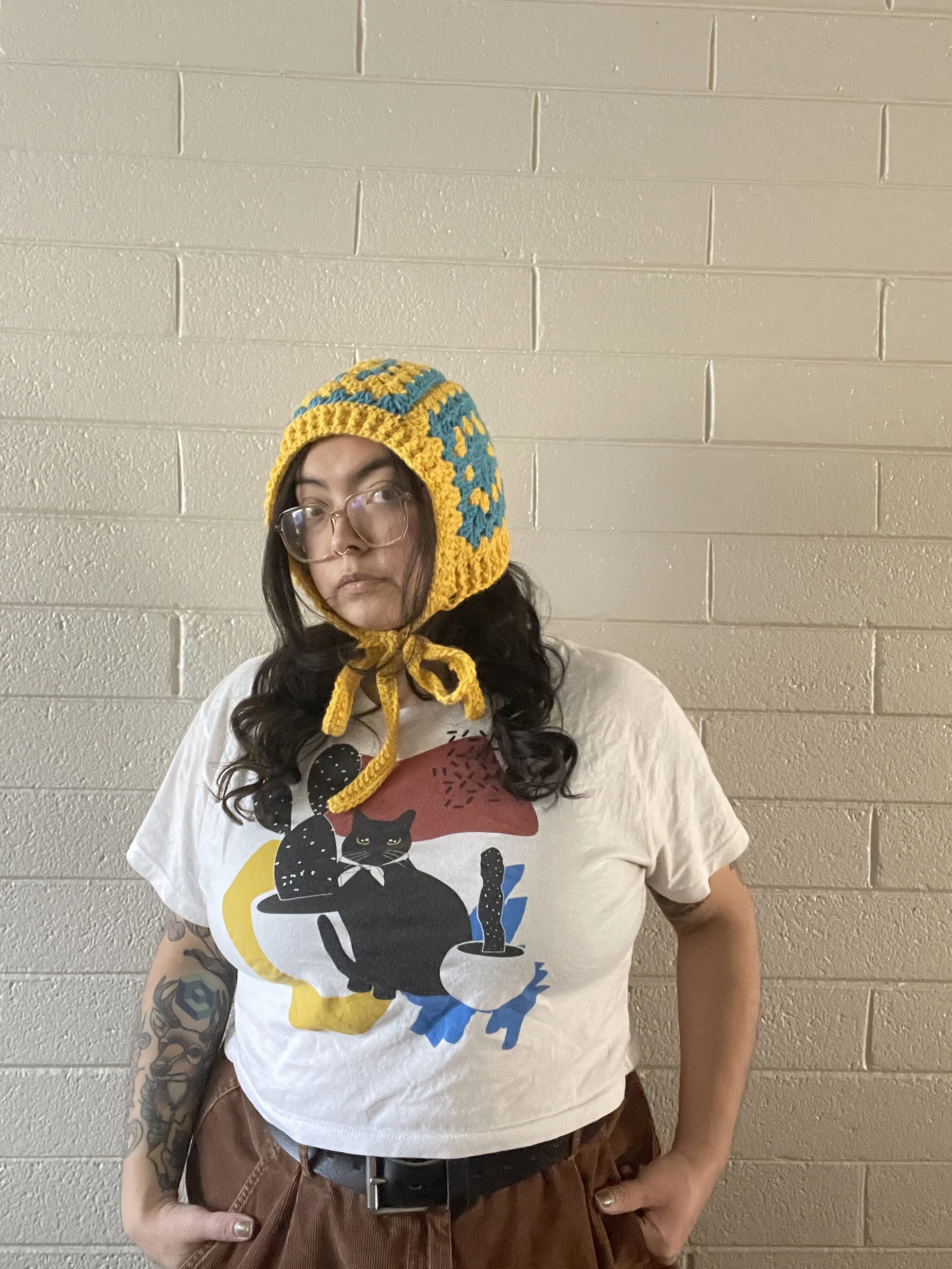 Granny Square Bonnet