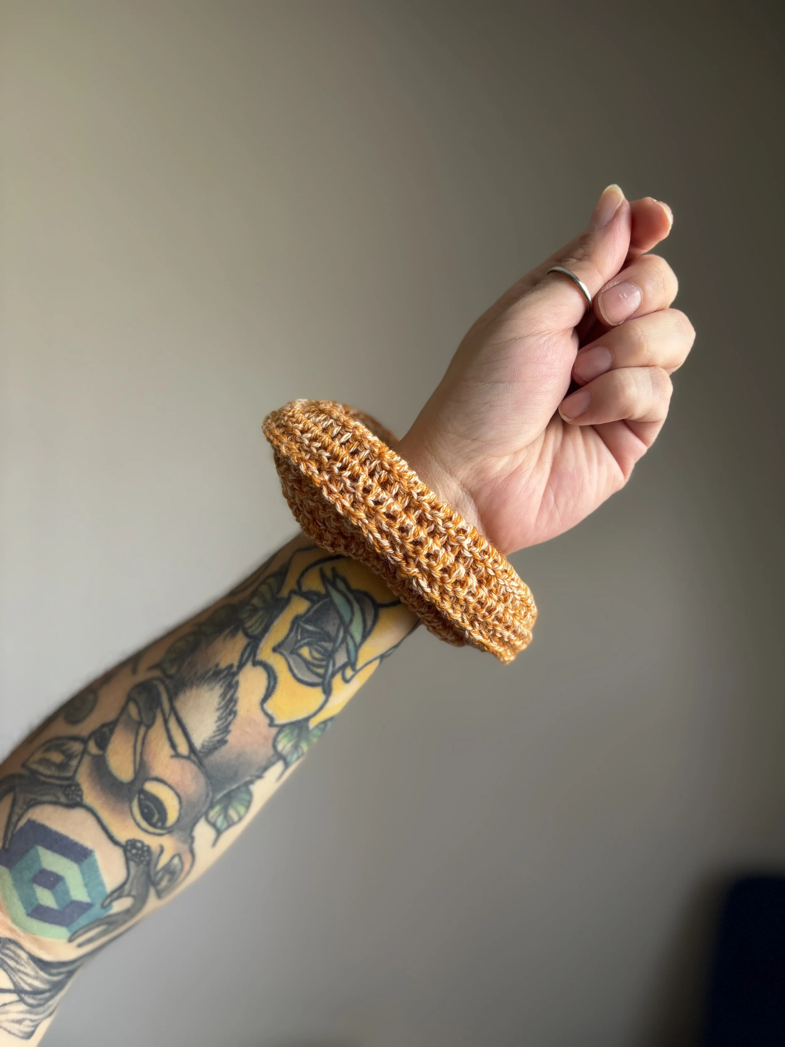 Copper Sands Superwash Merino Wool Scrunchie